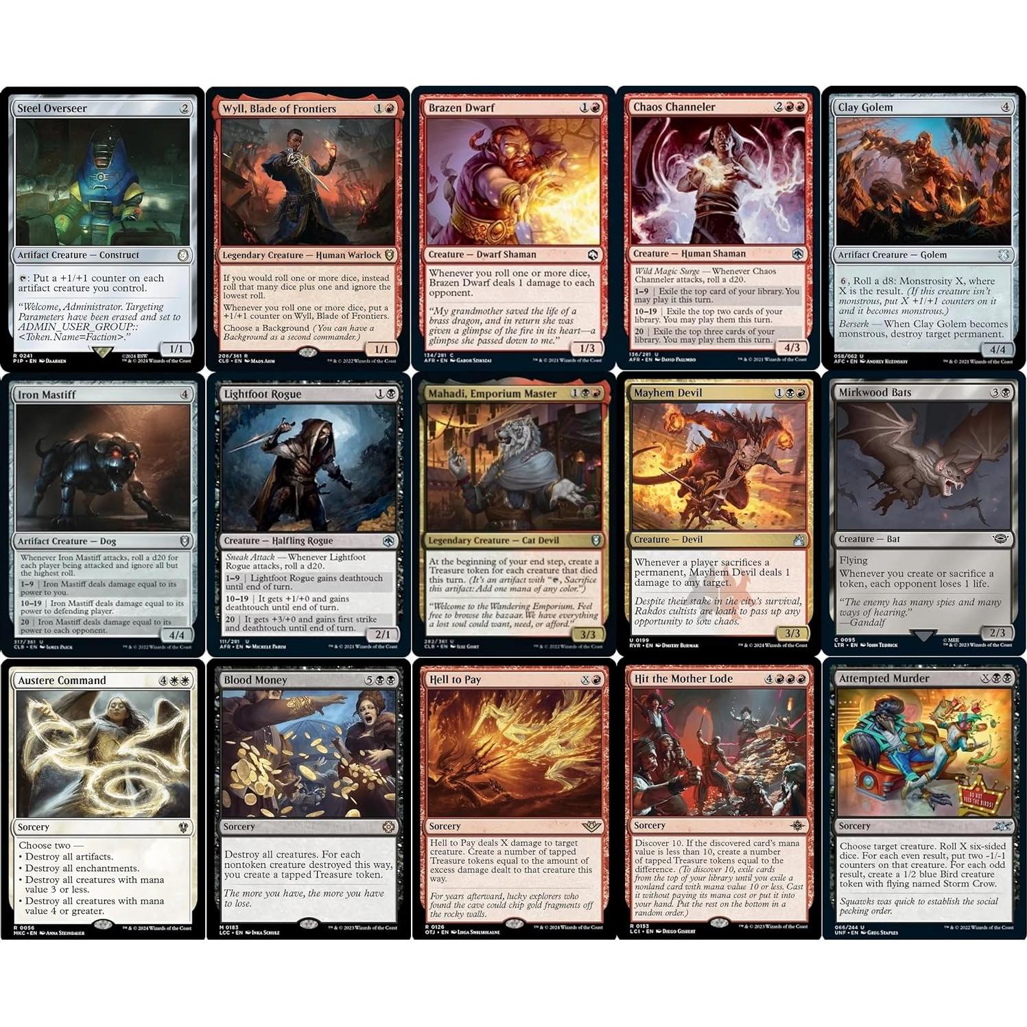 Baraja Commander Obeka Grixis 100 cartas MTG - Mantenimiento