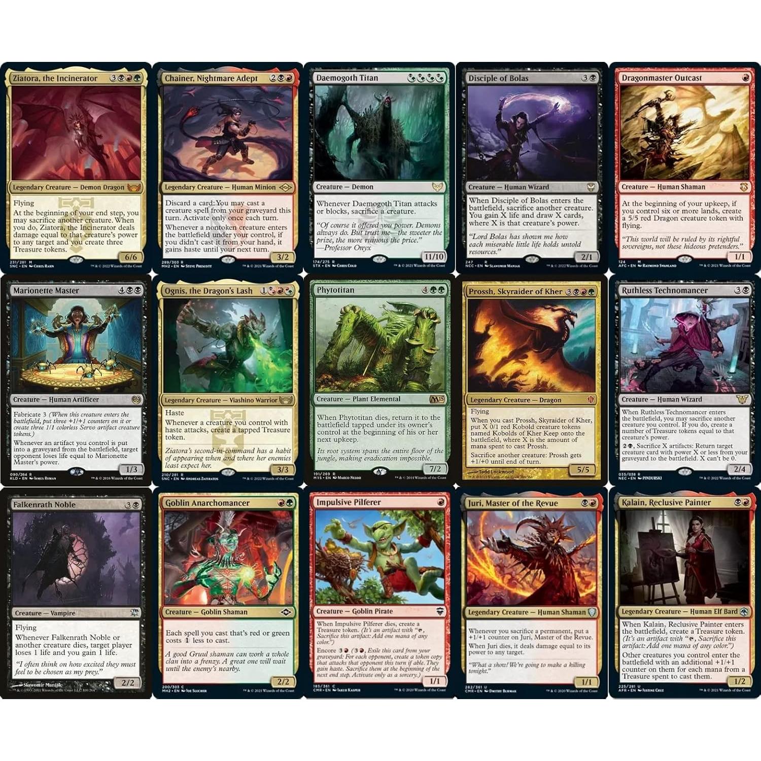 Baraja de Sacrificio Jund Ziatora - 100 Cartas EDH - MTG