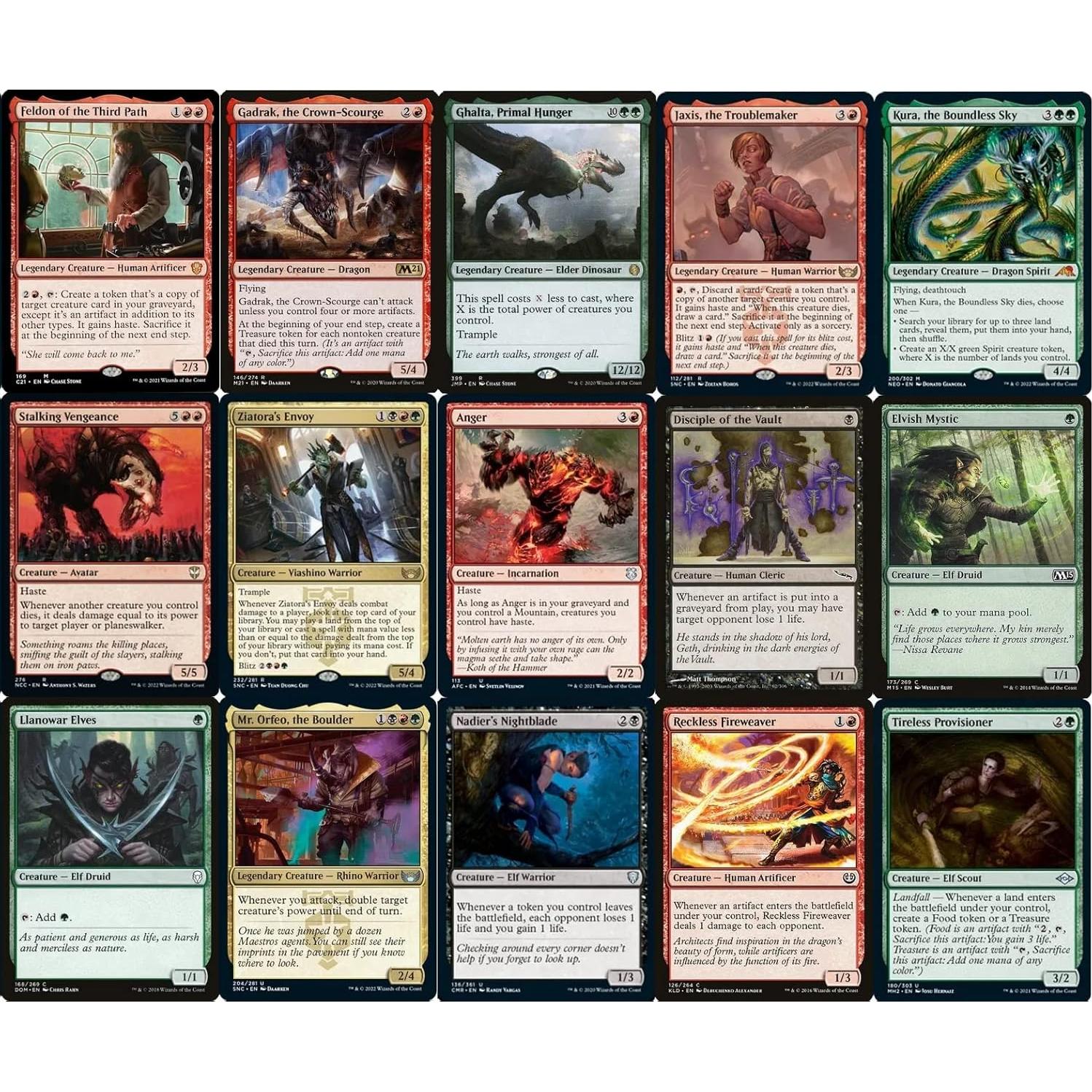 Baraja de Sacrificio Jund Ziatora - 100 Cartas EDH - MTG