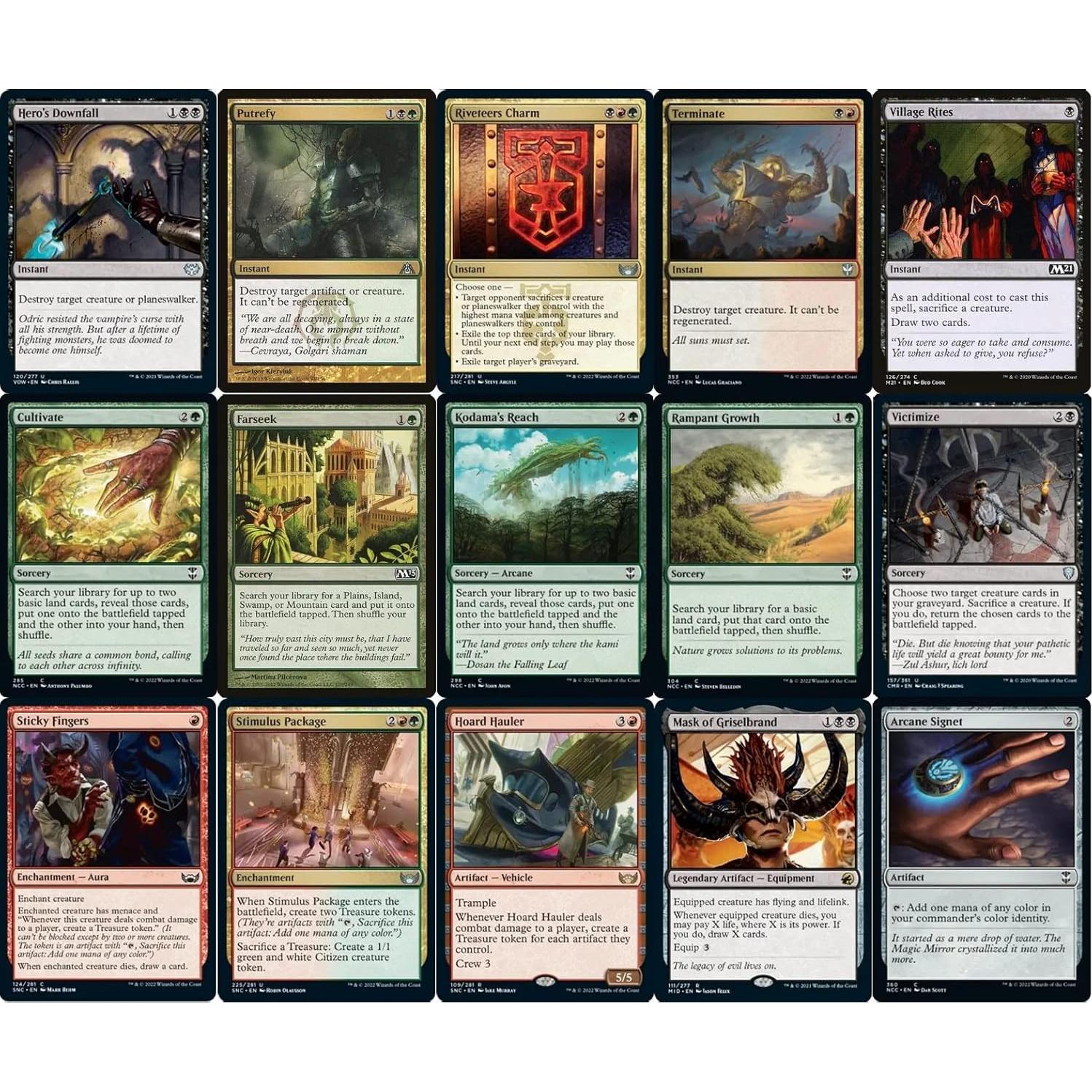 Baraja de Sacrificio Jund Ziatora - 100 Cartas EDH - MTG