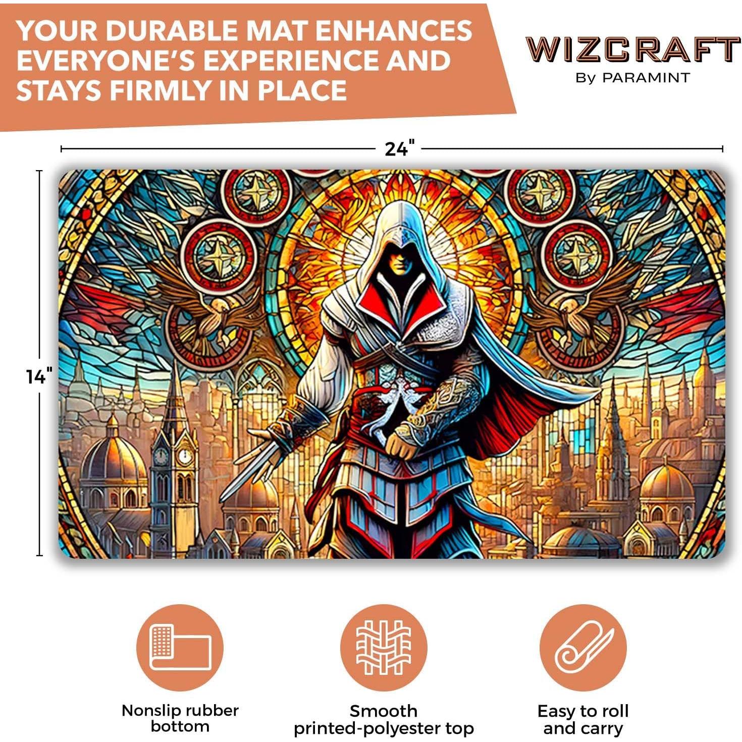 Tapete de Juego MTG Paramint Asesino de Vidrio Templado 35.5x61cm