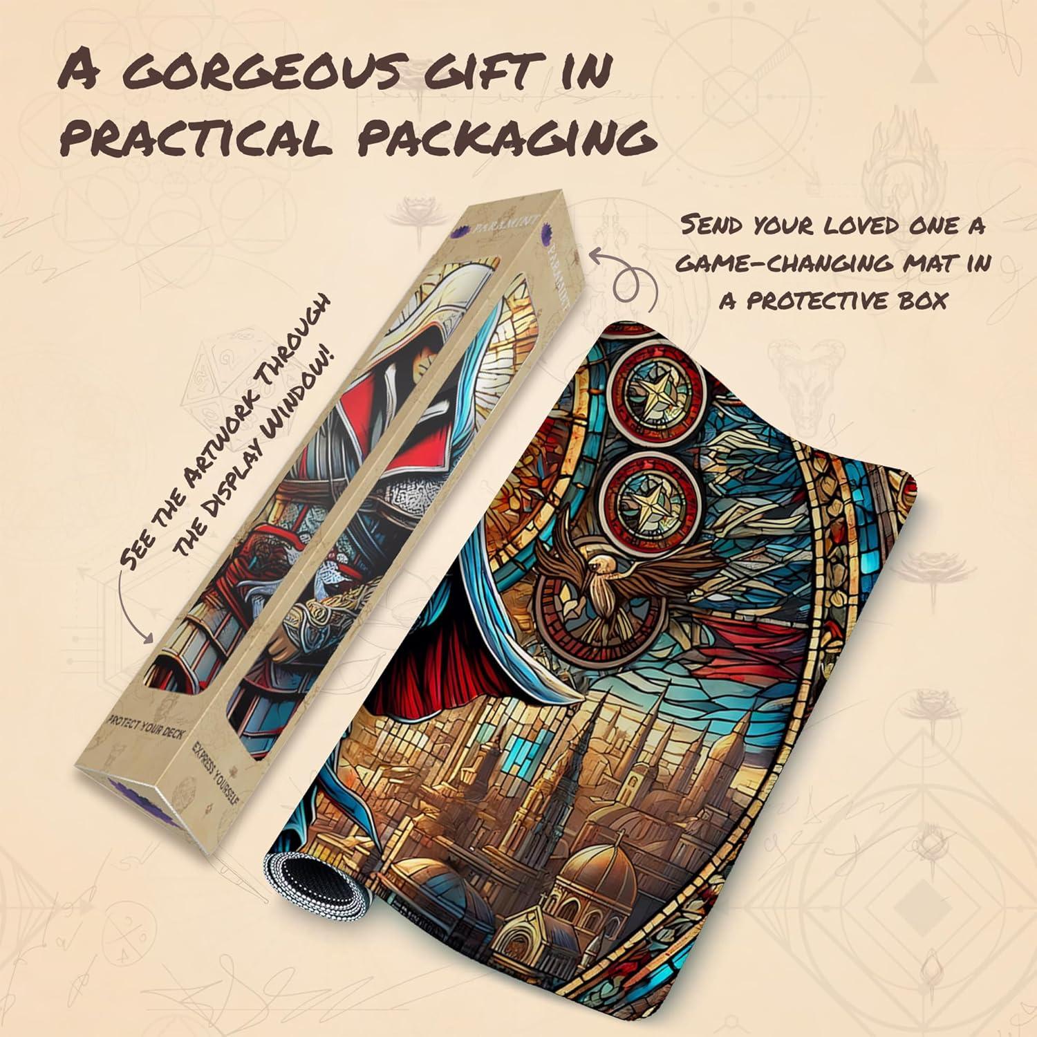 Tapete de Juego MTG Paramint Asesino de Vidrio Templado 35.5x61cm