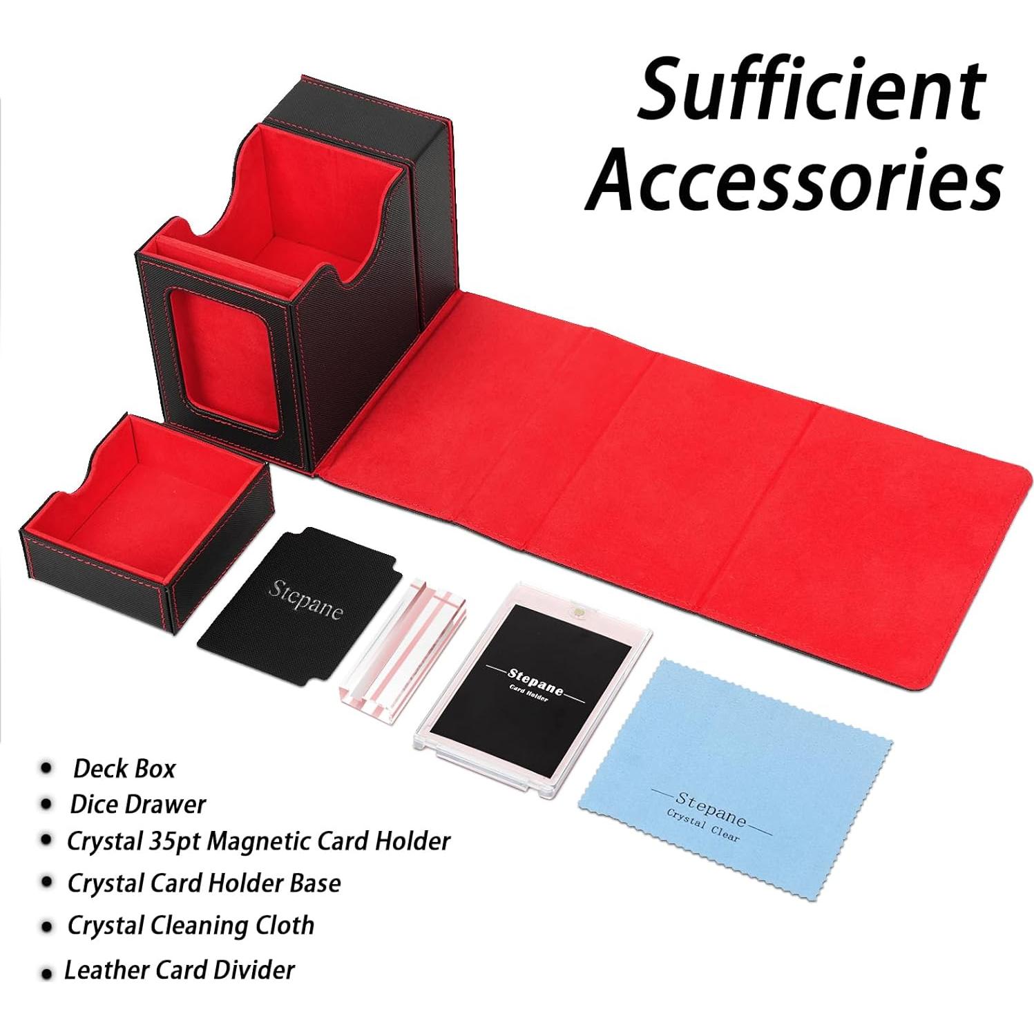 Caja de Deck MTG Stepane con Torre de Dados y Bandeja 120+ Cartas