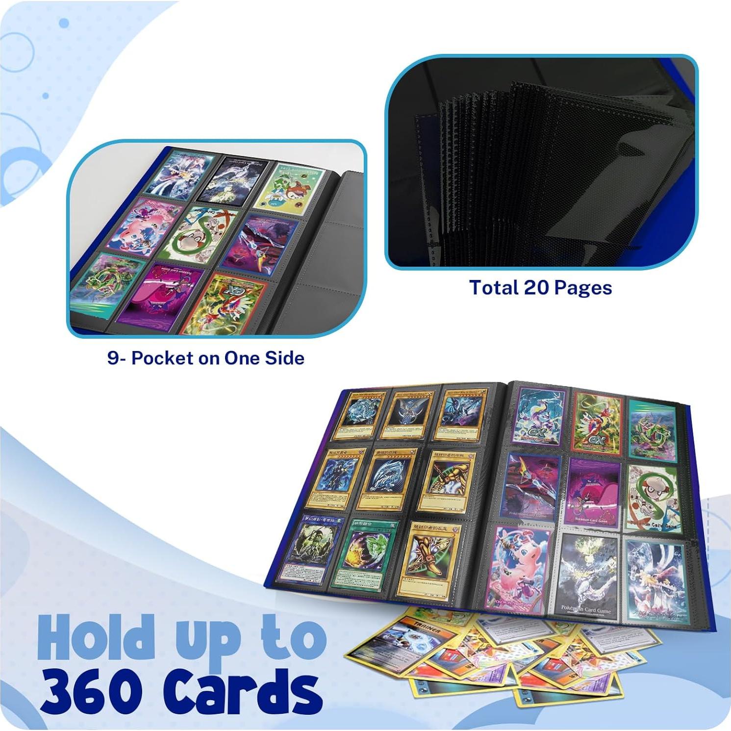 Carpeta de Cartas PUPTILY Cobalto 20 Páginas 360 Cartas