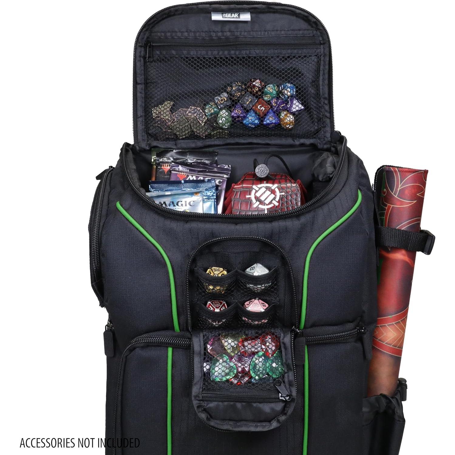 Mochila USA Gear MTG Verde para Magic the Gathering y Yu-Gi-Oh
