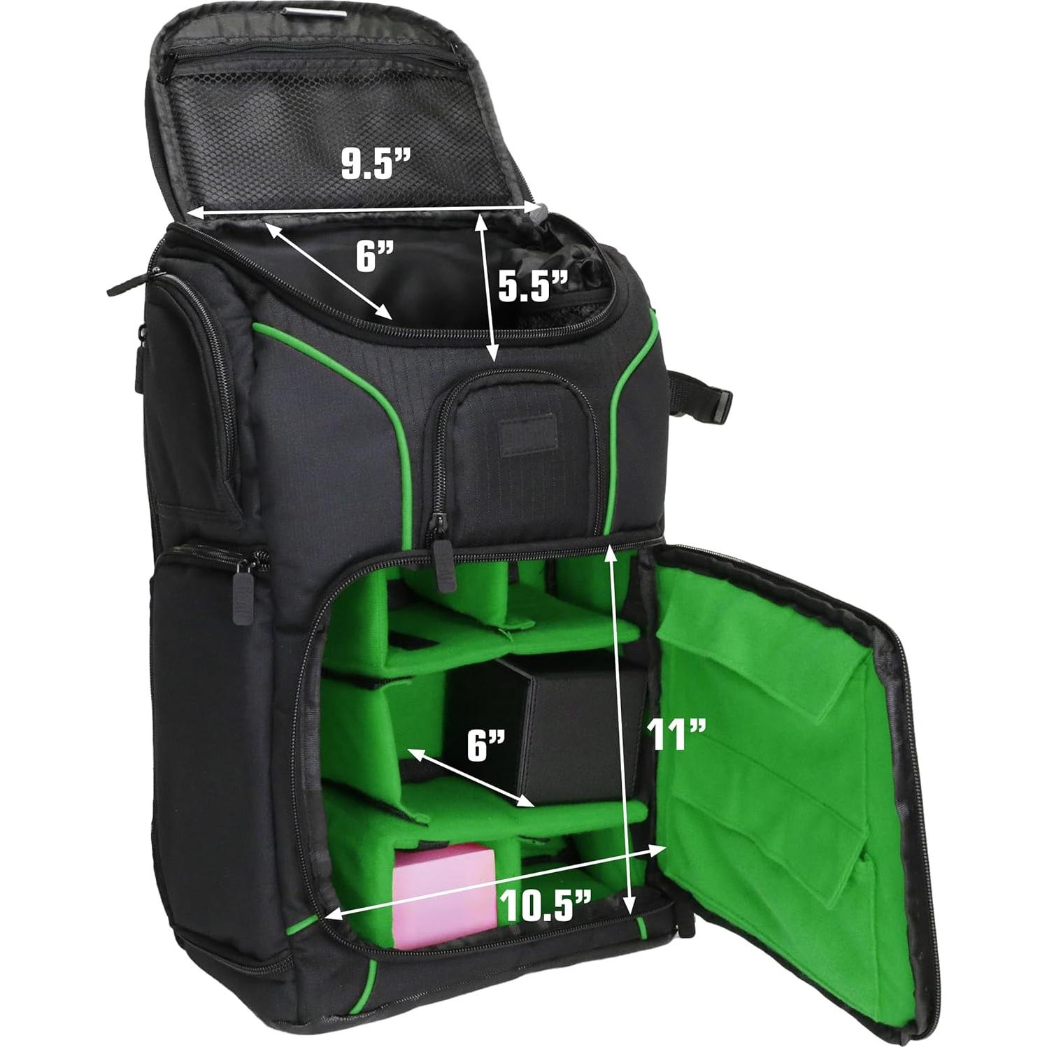 Mochila USA Gear MTG Verde para Magic the Gathering y Yu-Gi-Oh