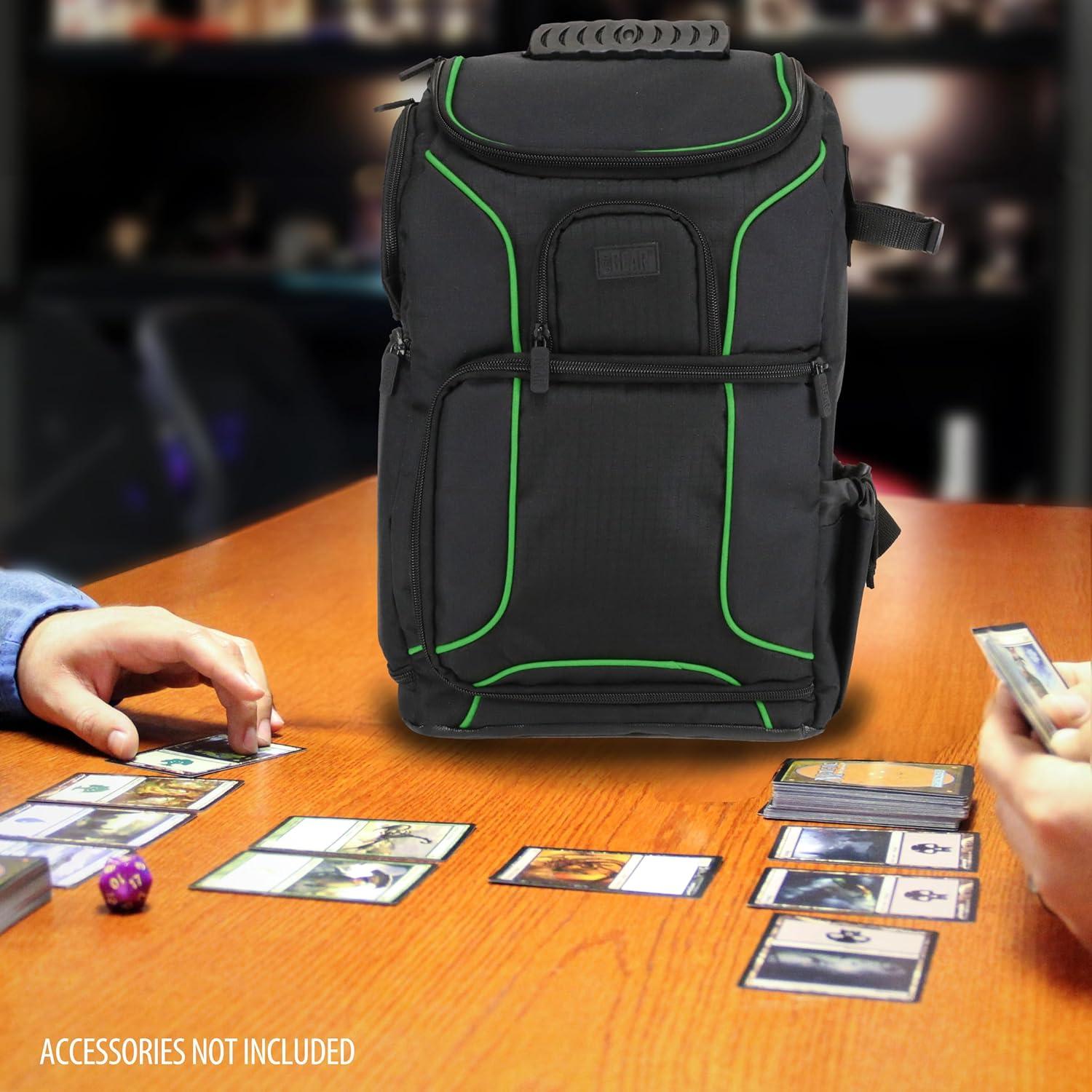 Mochila USA Gear MTG Verde para Magic the Gathering y Yu-Gi-Oh