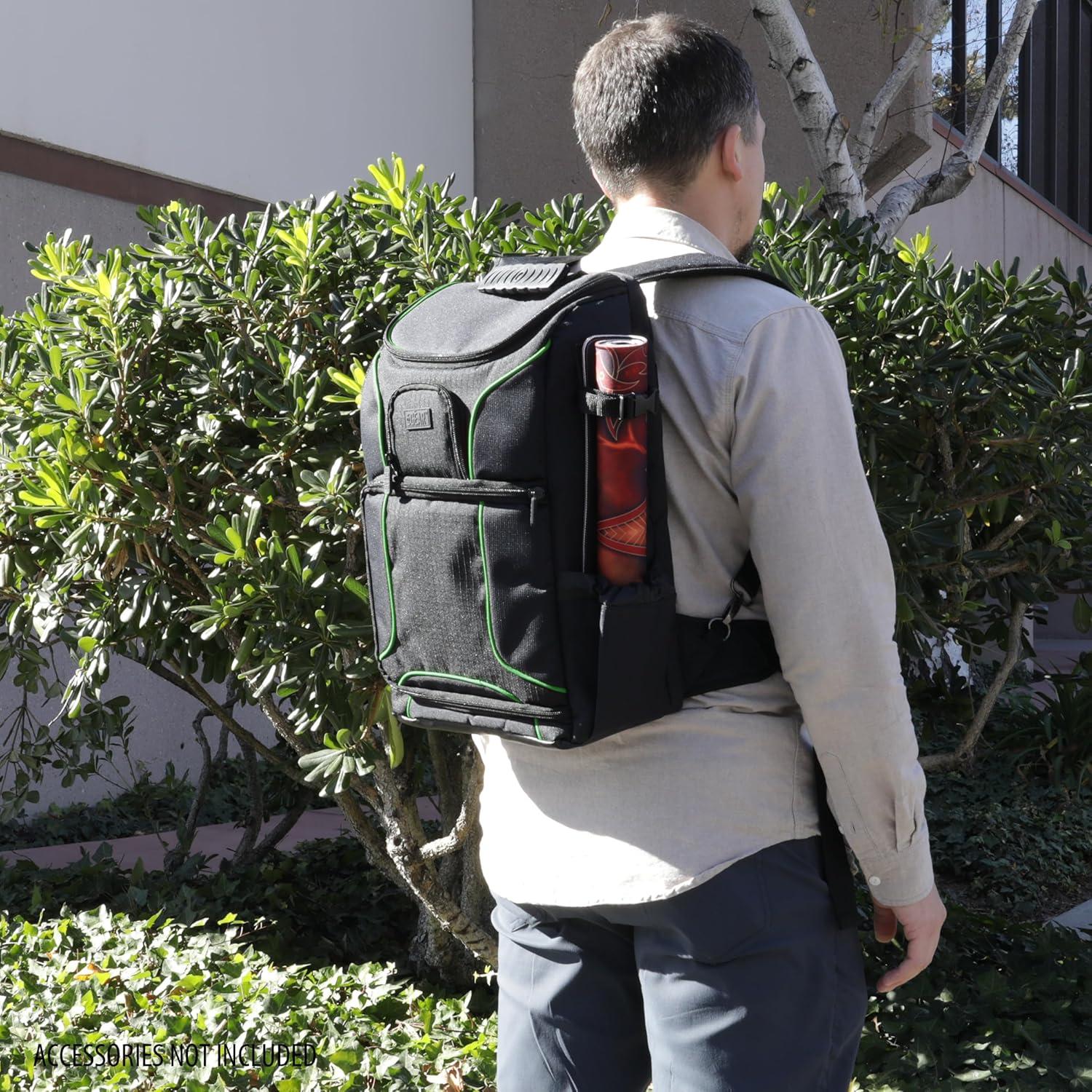 Mochila USA Gear MTG Verde para Magic the Gathering y Yu-Gi-Oh