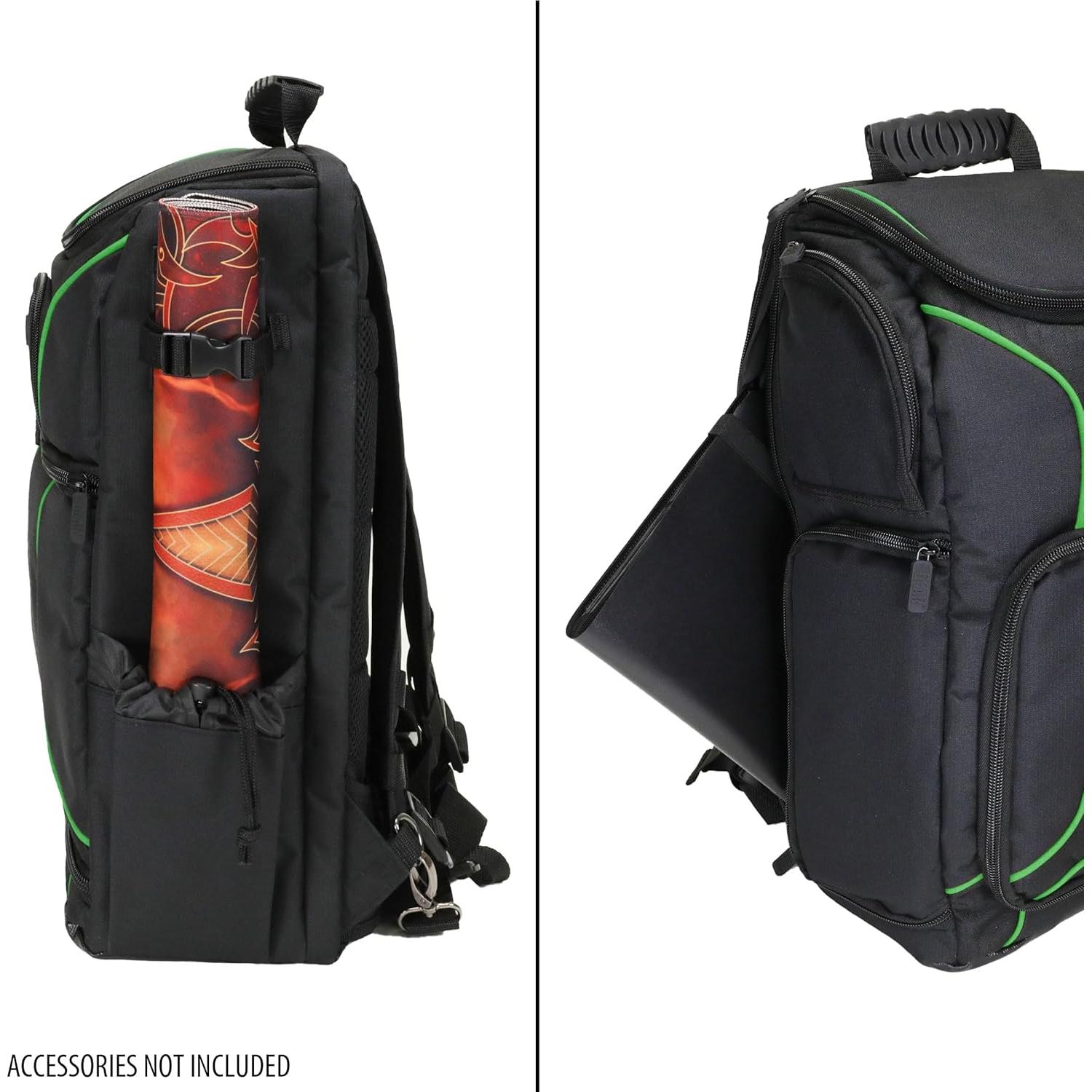 Mochila USA Gear MTG Verde para Magic the Gathering y Yu-Gi-Oh