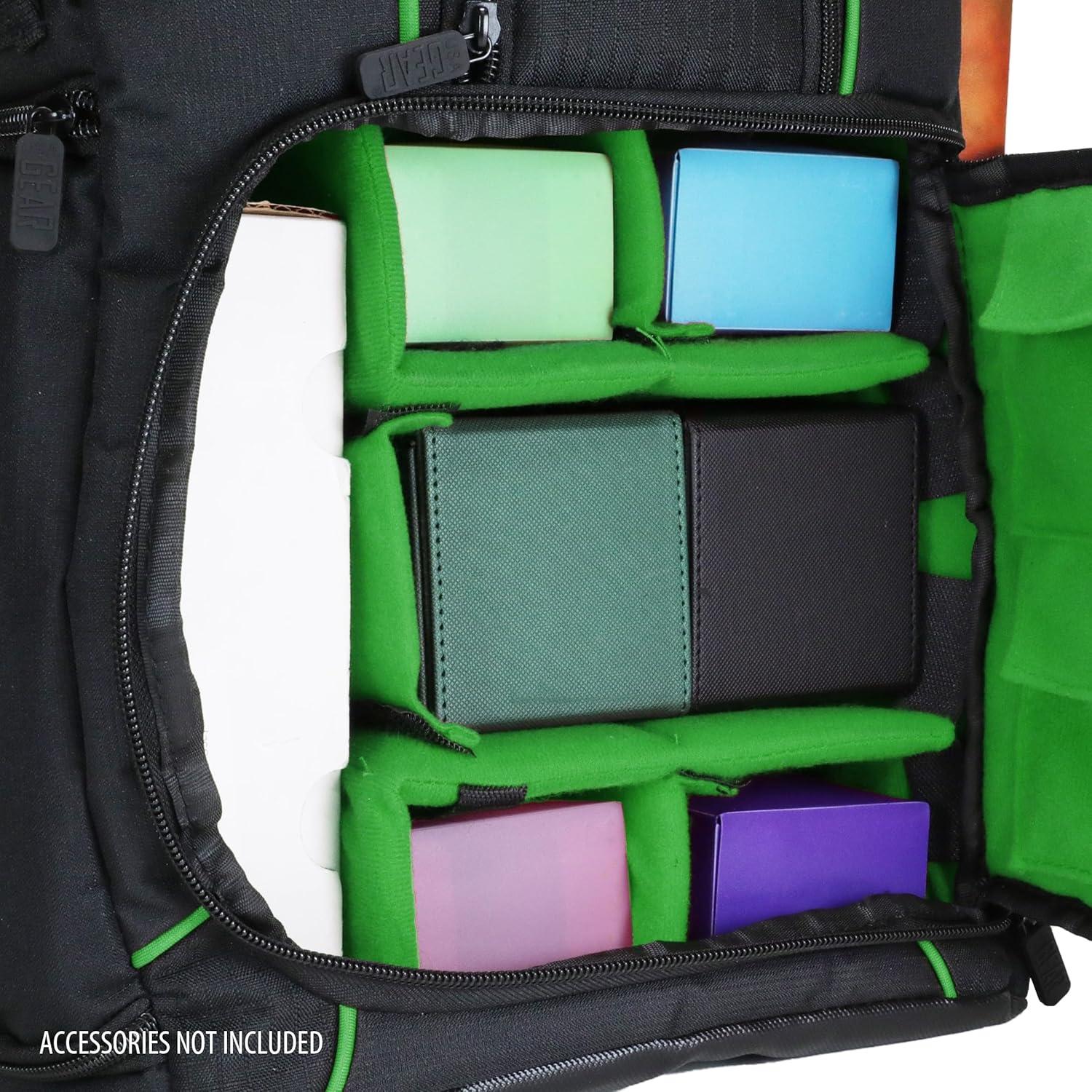 Mochila USA Gear MTG Verde para Magic the Gathering y Yu-Gi-Oh