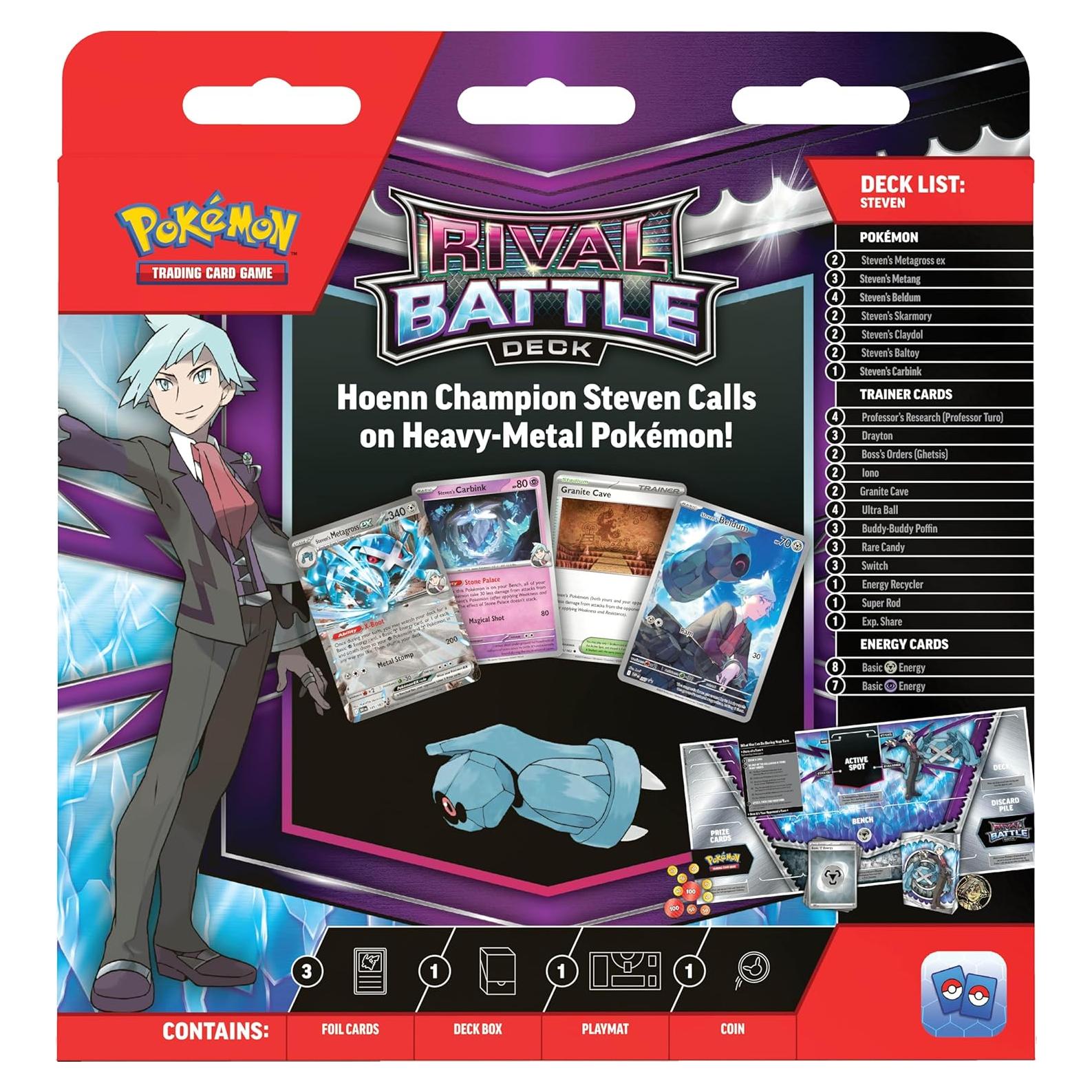 Pokémon TCG: Rival Battle Deck Marnie/Steven - 60 cartas