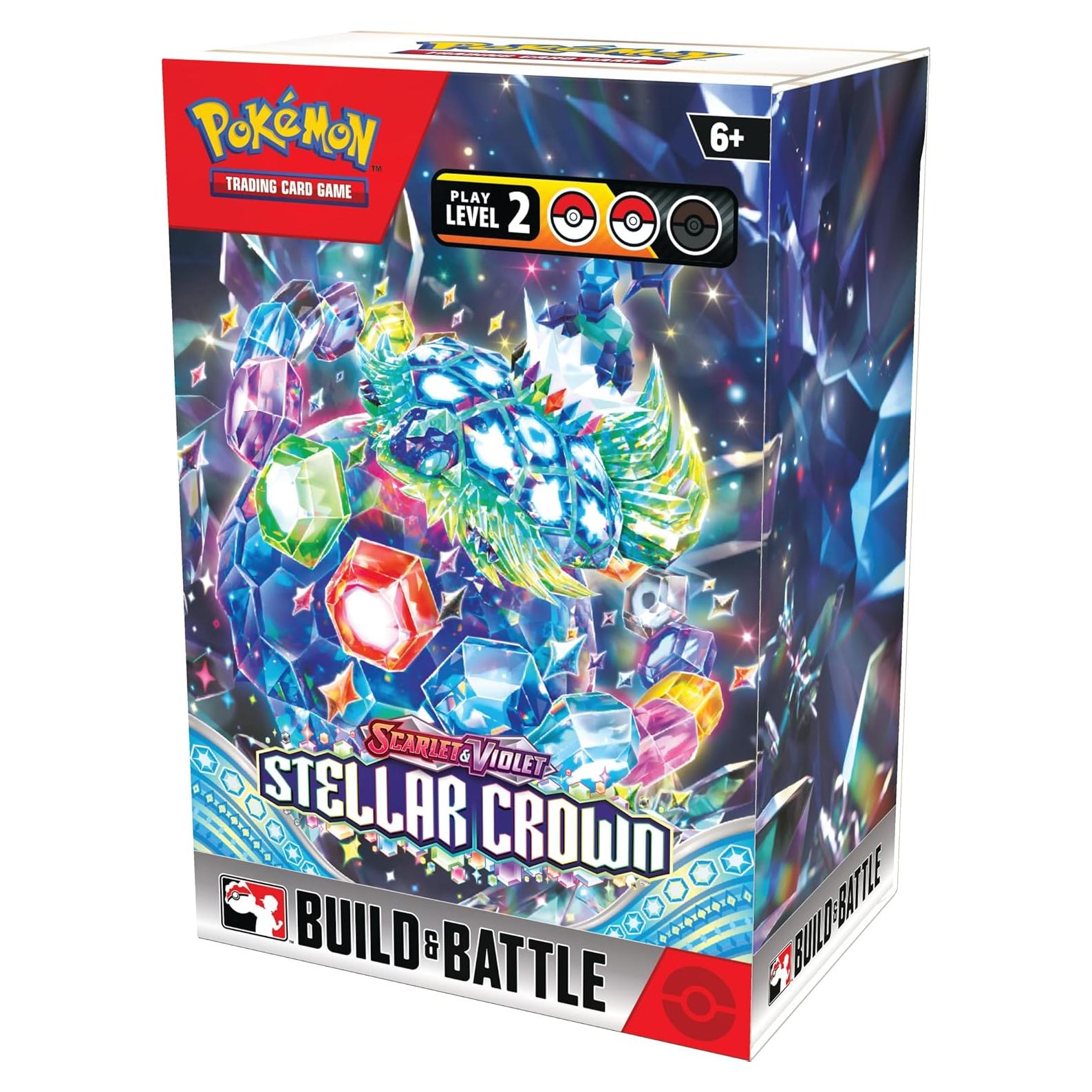 Pokemon TCG Escarlata y Púrpura Corona Estelar Construir y Batallar