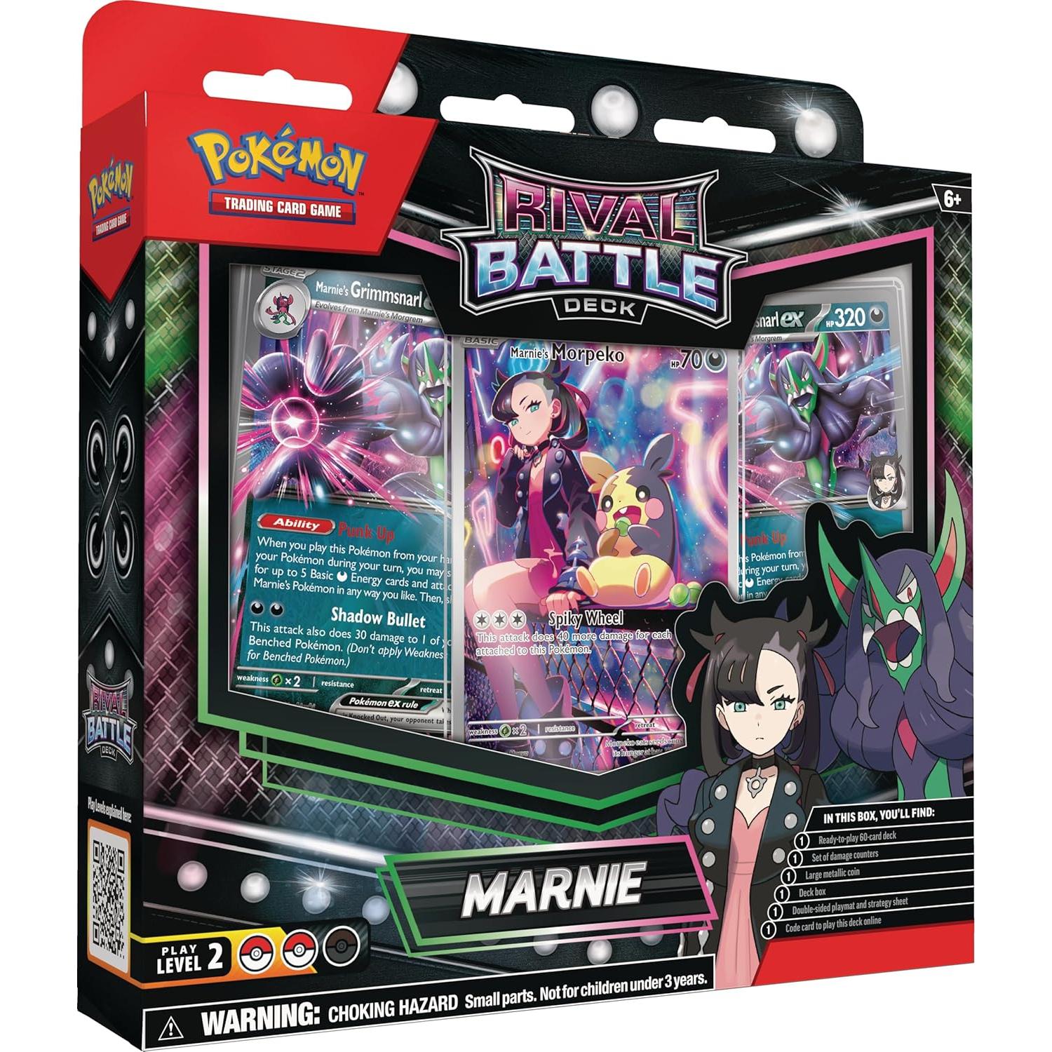 Mazo de Cartas Pokémon TCG Rival Battle Deck Marnie 60 cartas
