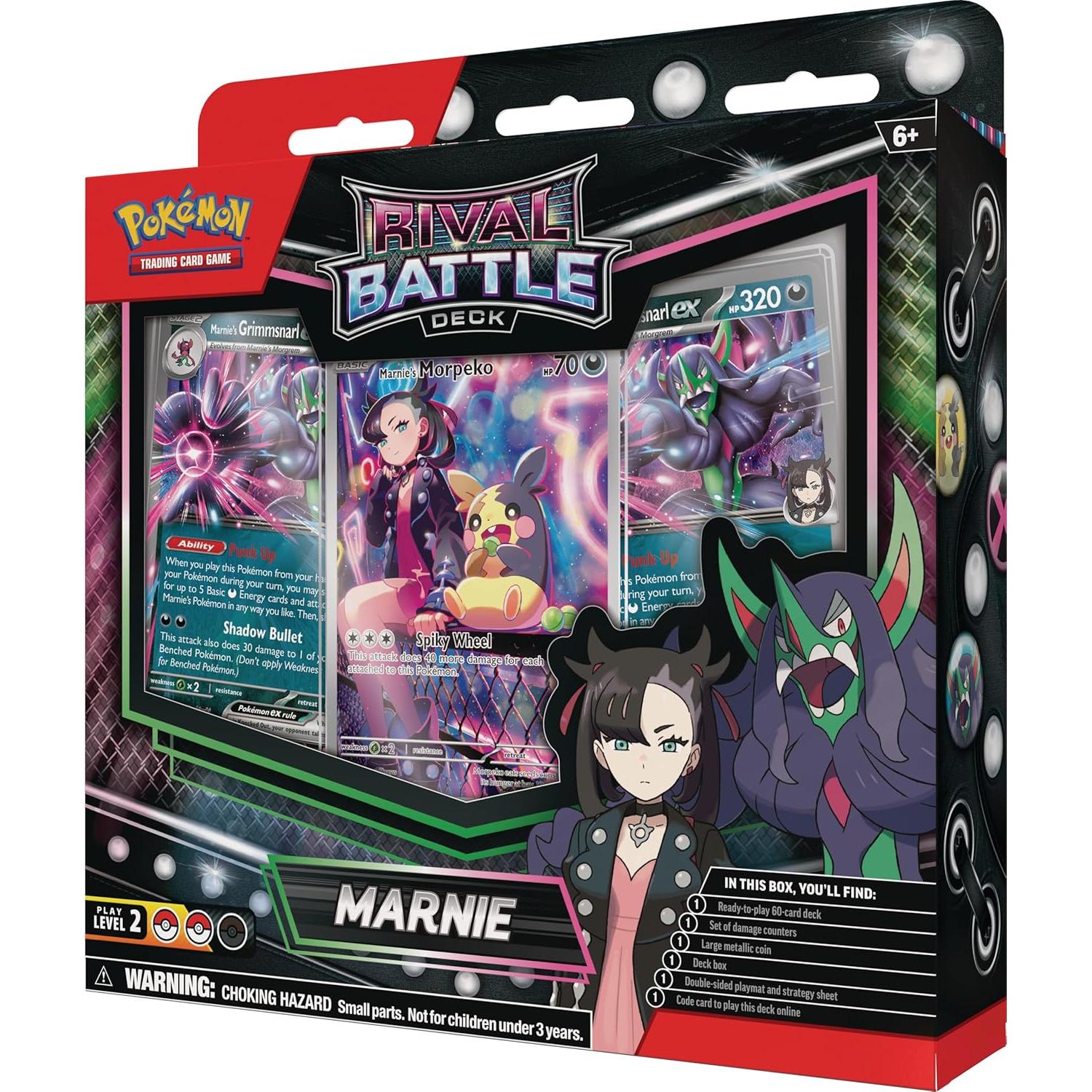 Mazo de Cartas Pokémon TCG Rival Battle Deck Marnie 60 cartas