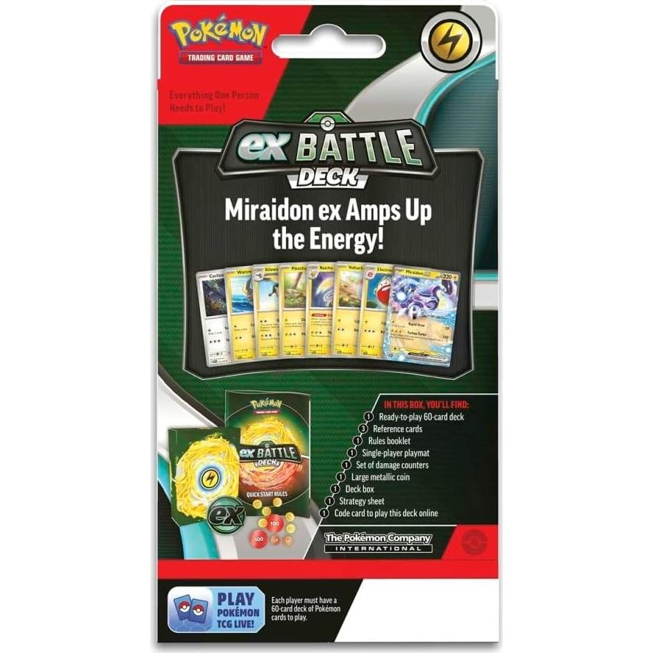 Mazo de Batalla Pokémon TCG Miraidon EX - 60 Cartas