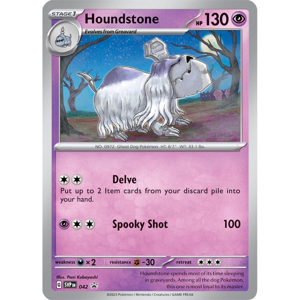 Paquete de 3 Sobres Pokémon TCG Escarlata y Púrpura Houndstone