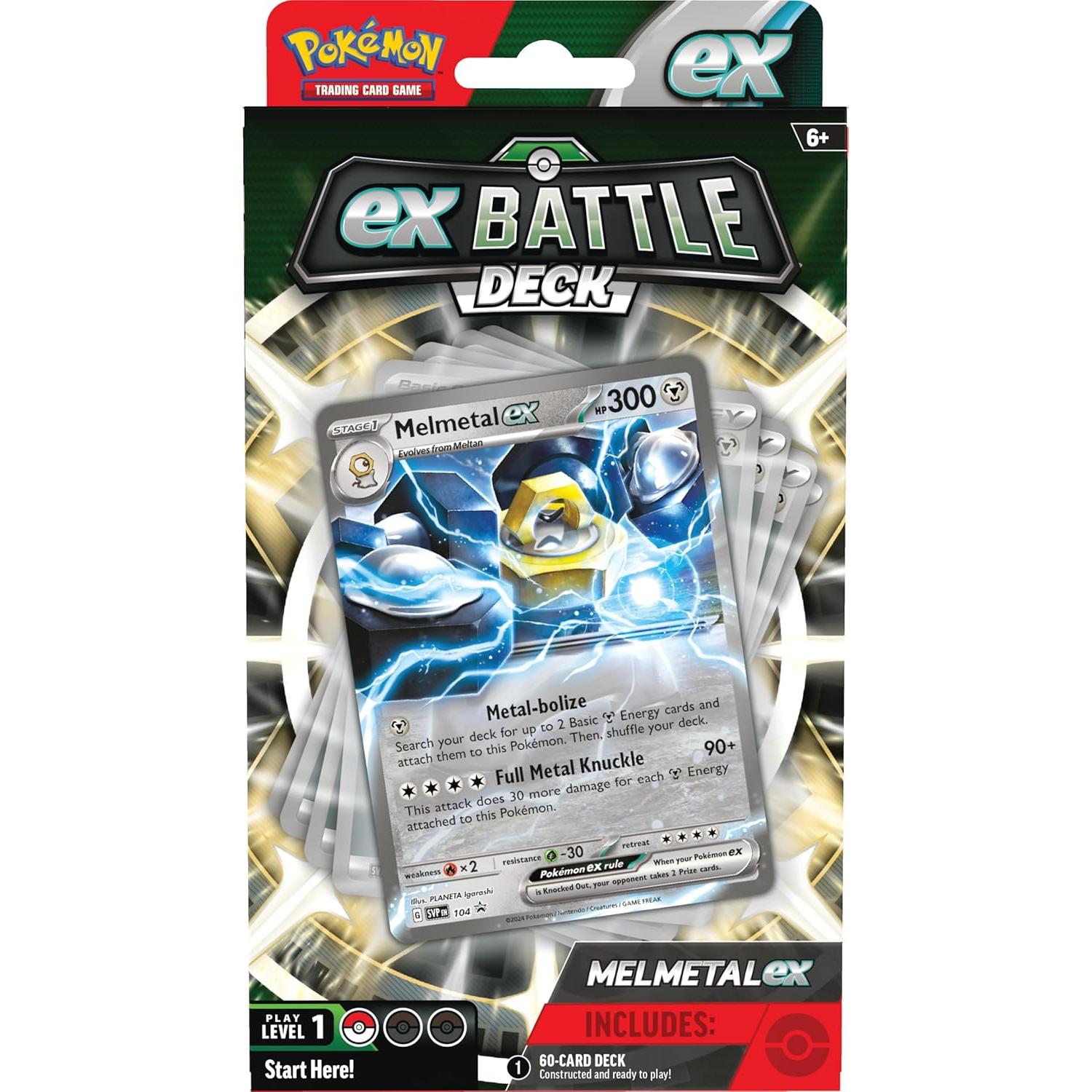 Baraja Pokémon TCG Melmetal ex - 60 Cartas Listas para Jugar