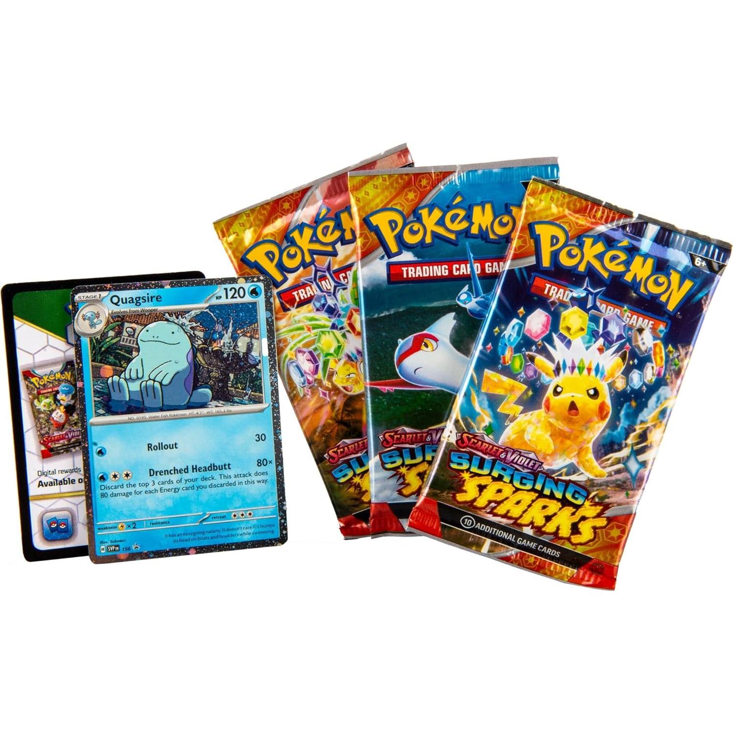 Paquete de 3 Blisters Pokémon TCG Escarlata y Púrpura Quagsire