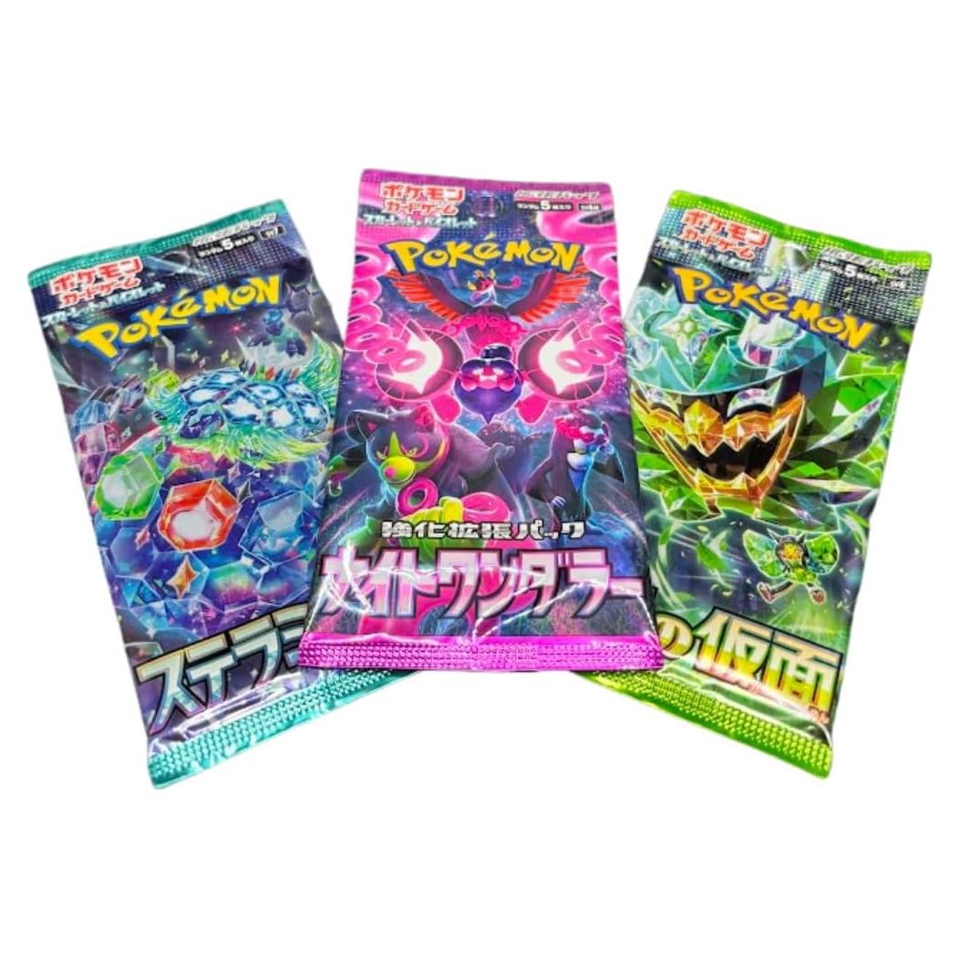 Paquete de Refuerzo Pokémon Japonés - Lote de 3 Sellados