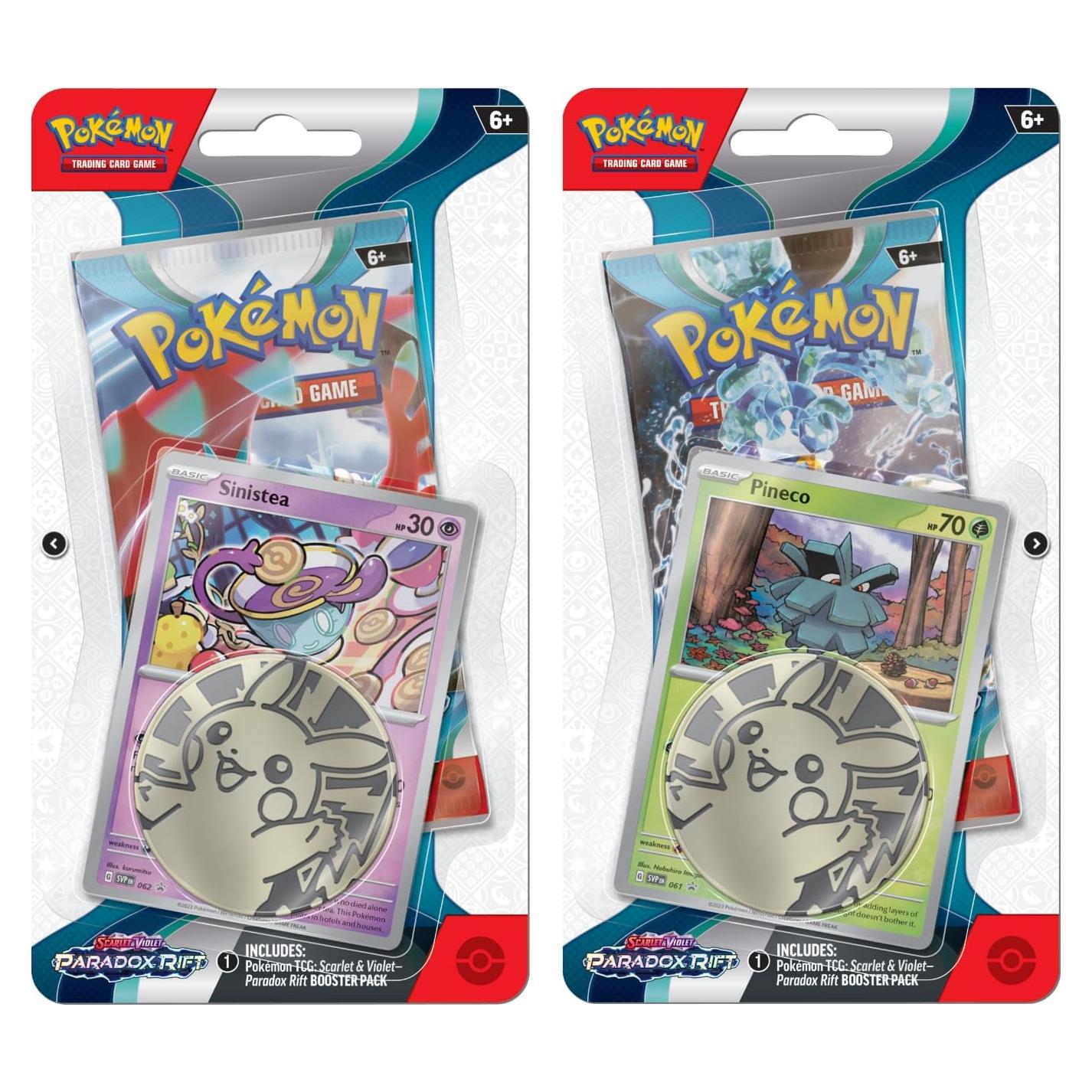 Paquete de Blister Checklane Pokémon TCG Escarlata y Púrpura