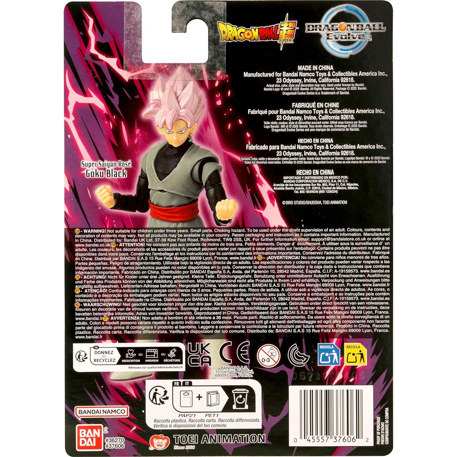 Figura de Acción Dragon Ball Evolve Goku Black 12.7 cm