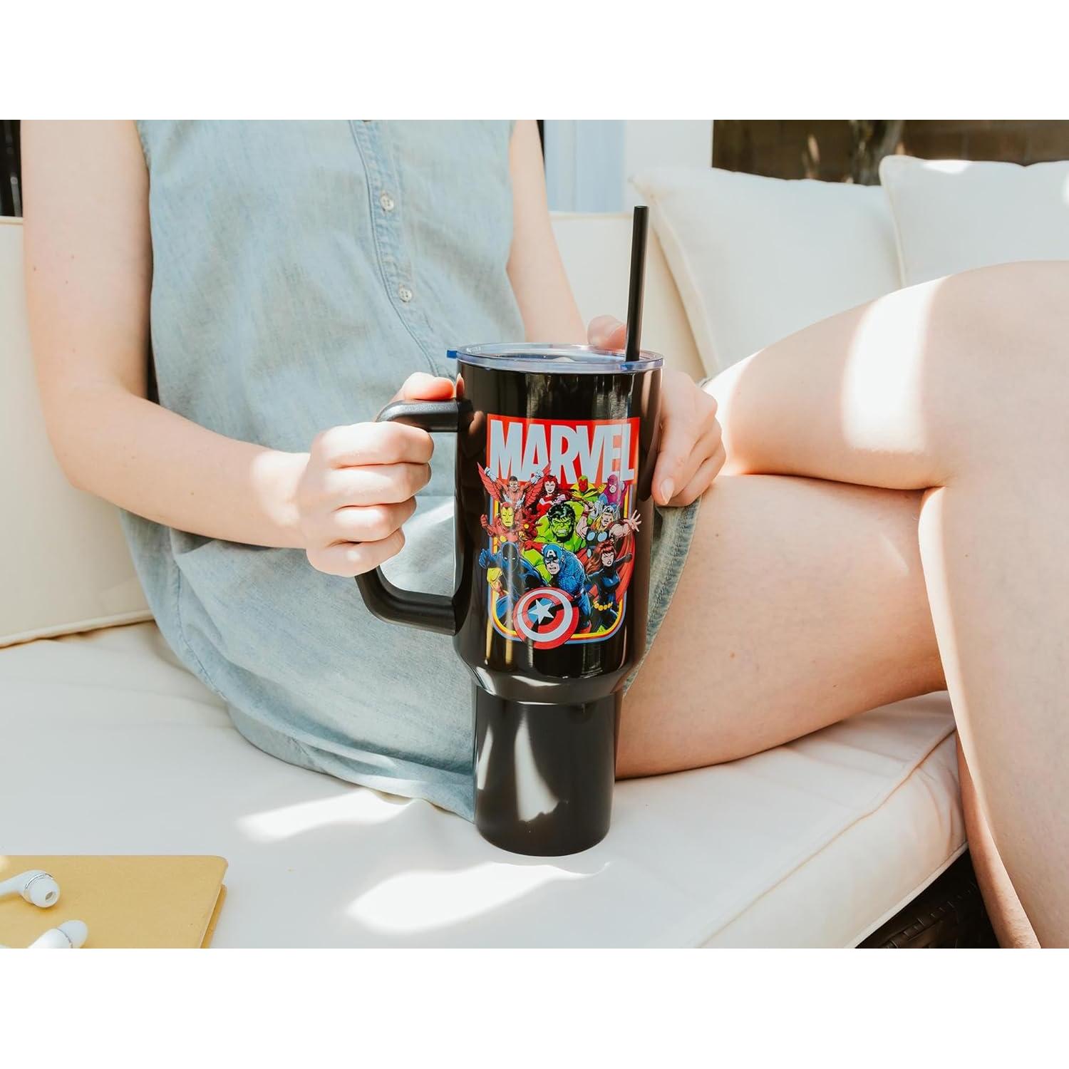 Vaso Acero Inoxidable Silver Buffalo Vengadores 1.18L