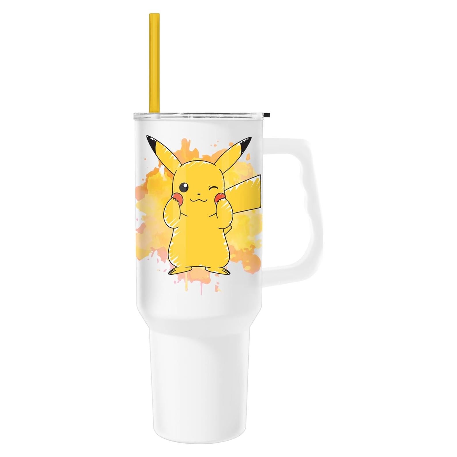 Vaso Acero Inoxidable Silver Buffalo Pikachu 1.18L con Asa