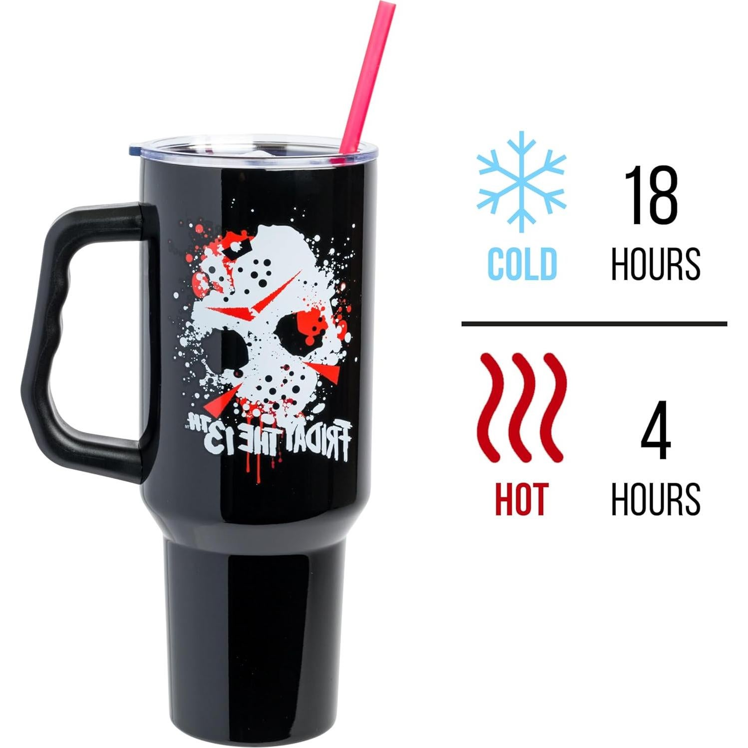 Vaso Acero Inoxidable Silver Buffalo 1.18L Viernes 13