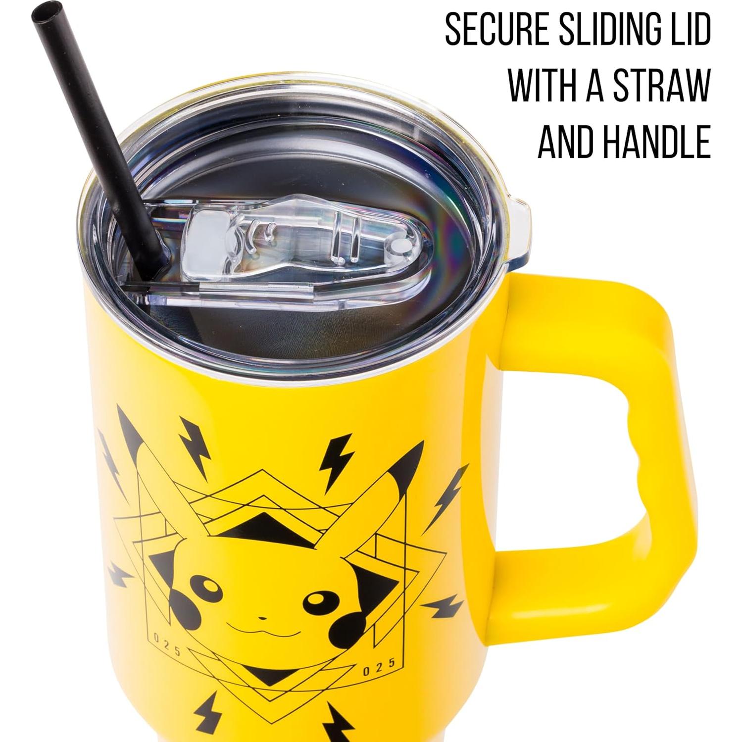 Vaso Acero Inoxidable Silver Buffalo Pikachu 1.18 L con Asa