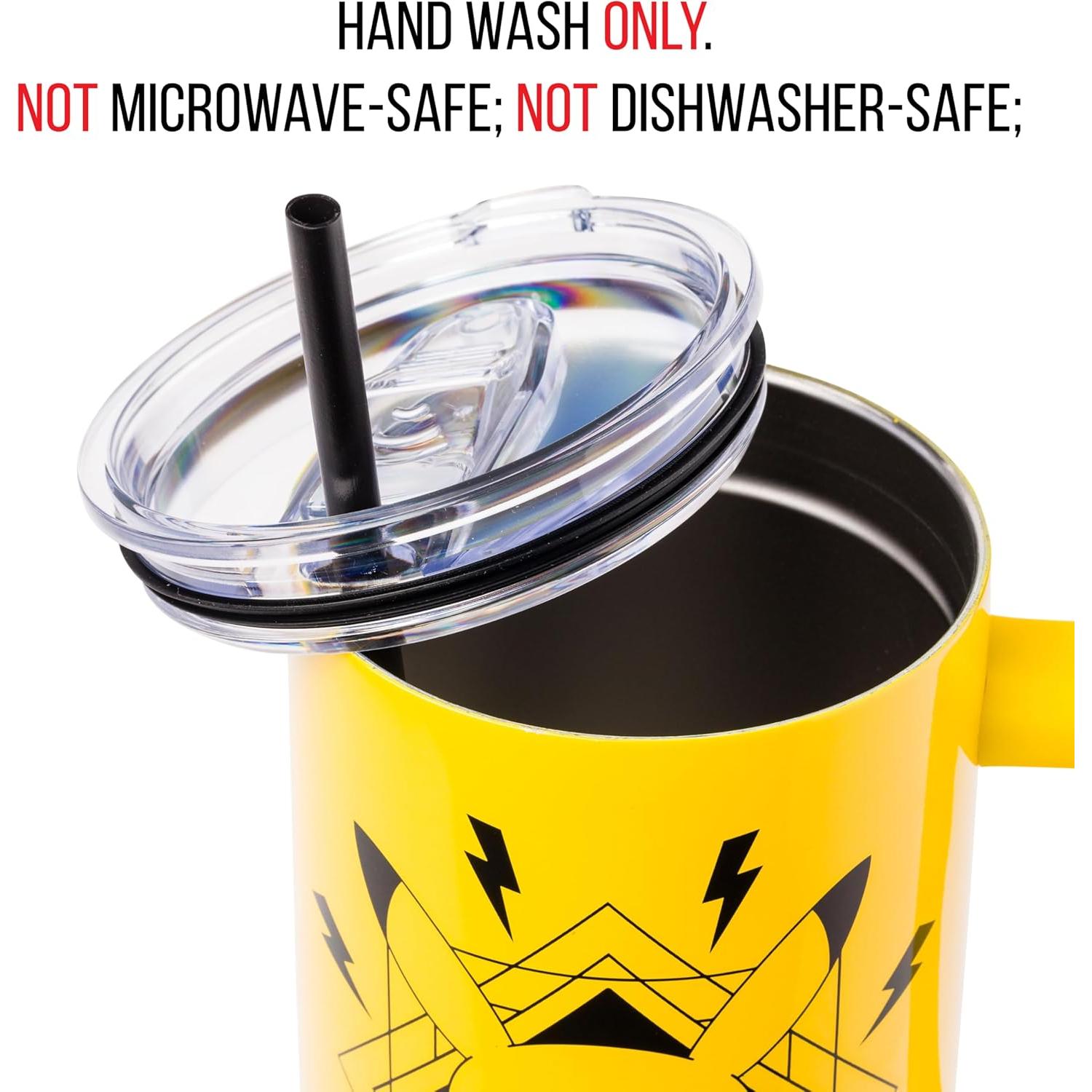 Vaso Acero Inoxidable Silver Buffalo Pikachu 1.18 L con Asa