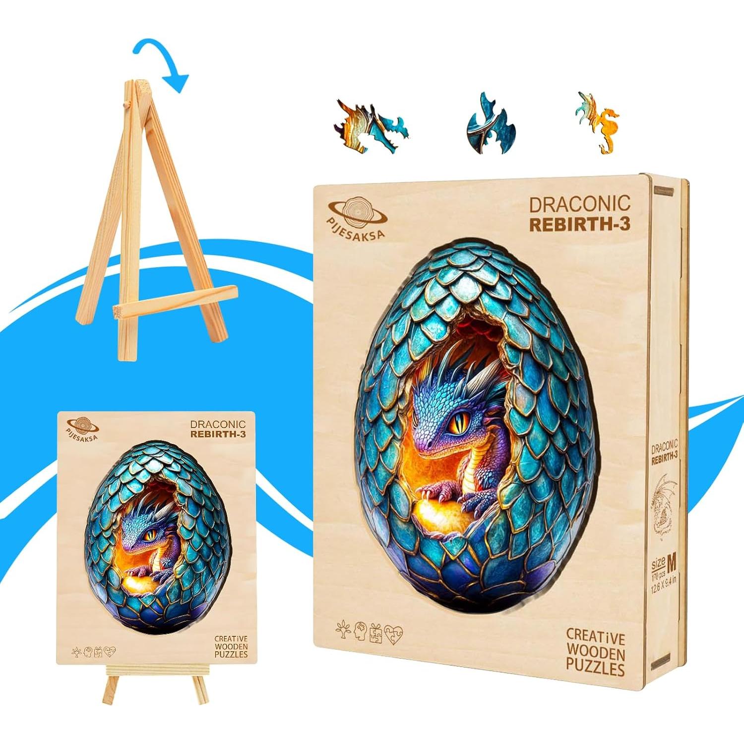 Rompecabezas de Madera Pijesaksa Dragón Renacimiento 90 Piezas