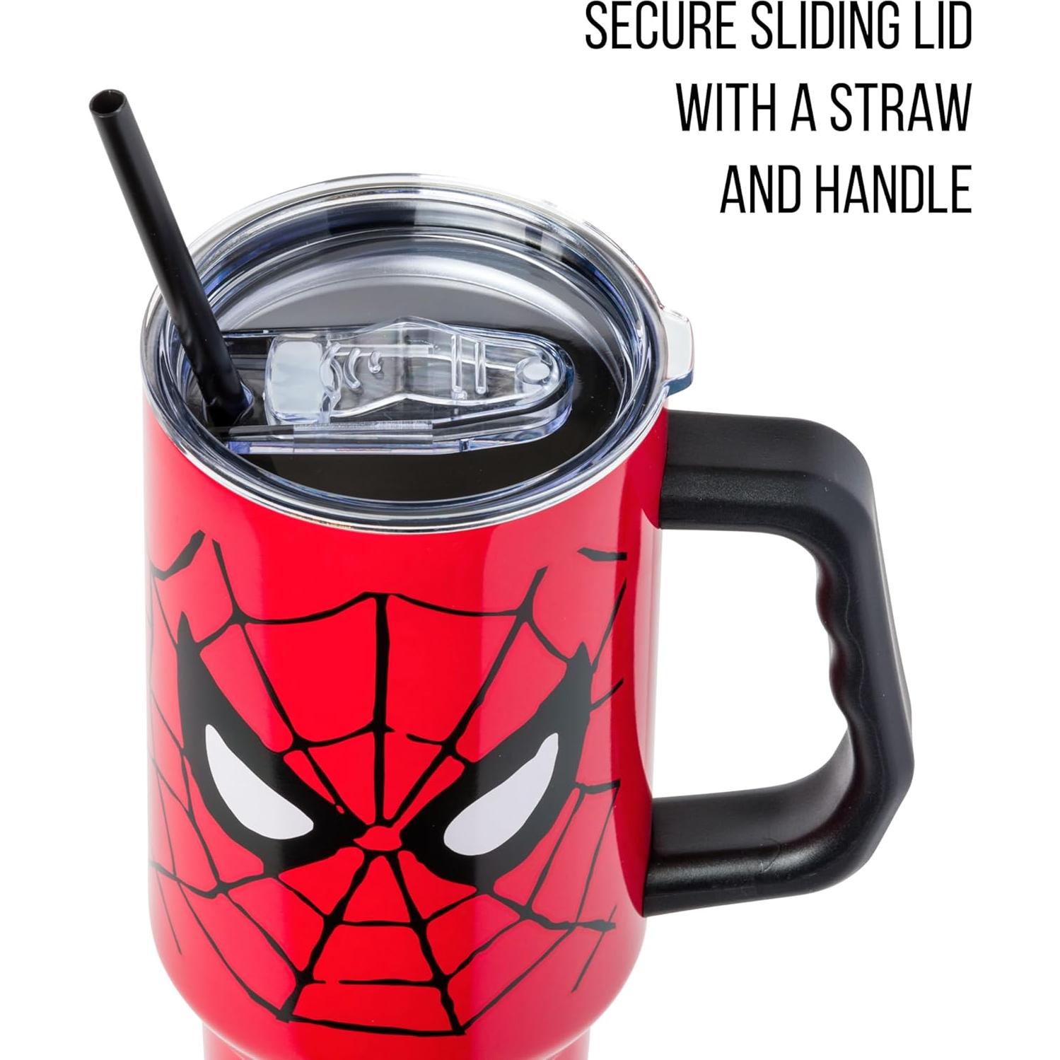 Vaso Acero Inoxidable Silver Buffalo Spider-Man 1.18L con Asa