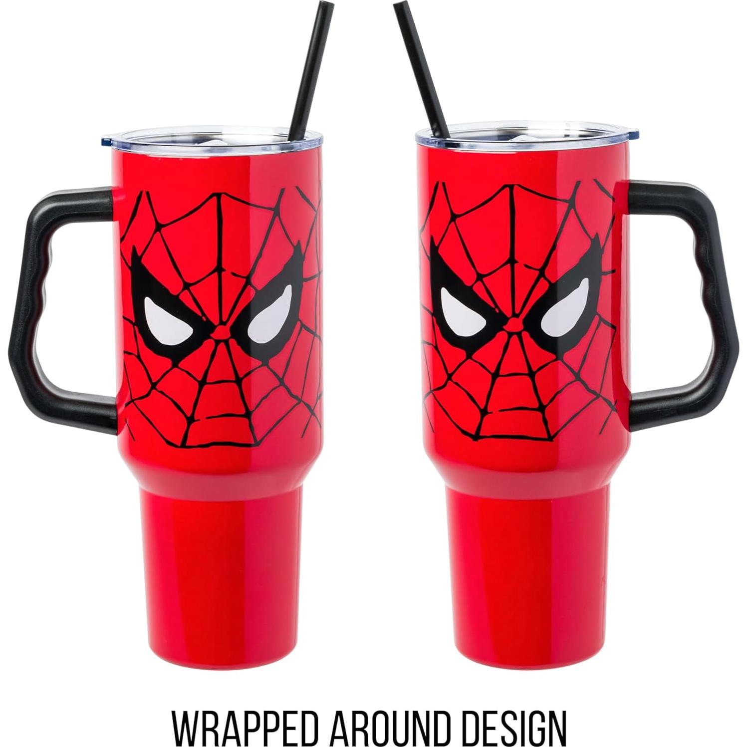 Vaso Acero Inoxidable Silver Buffalo Spider-Man 1.18L con Asa