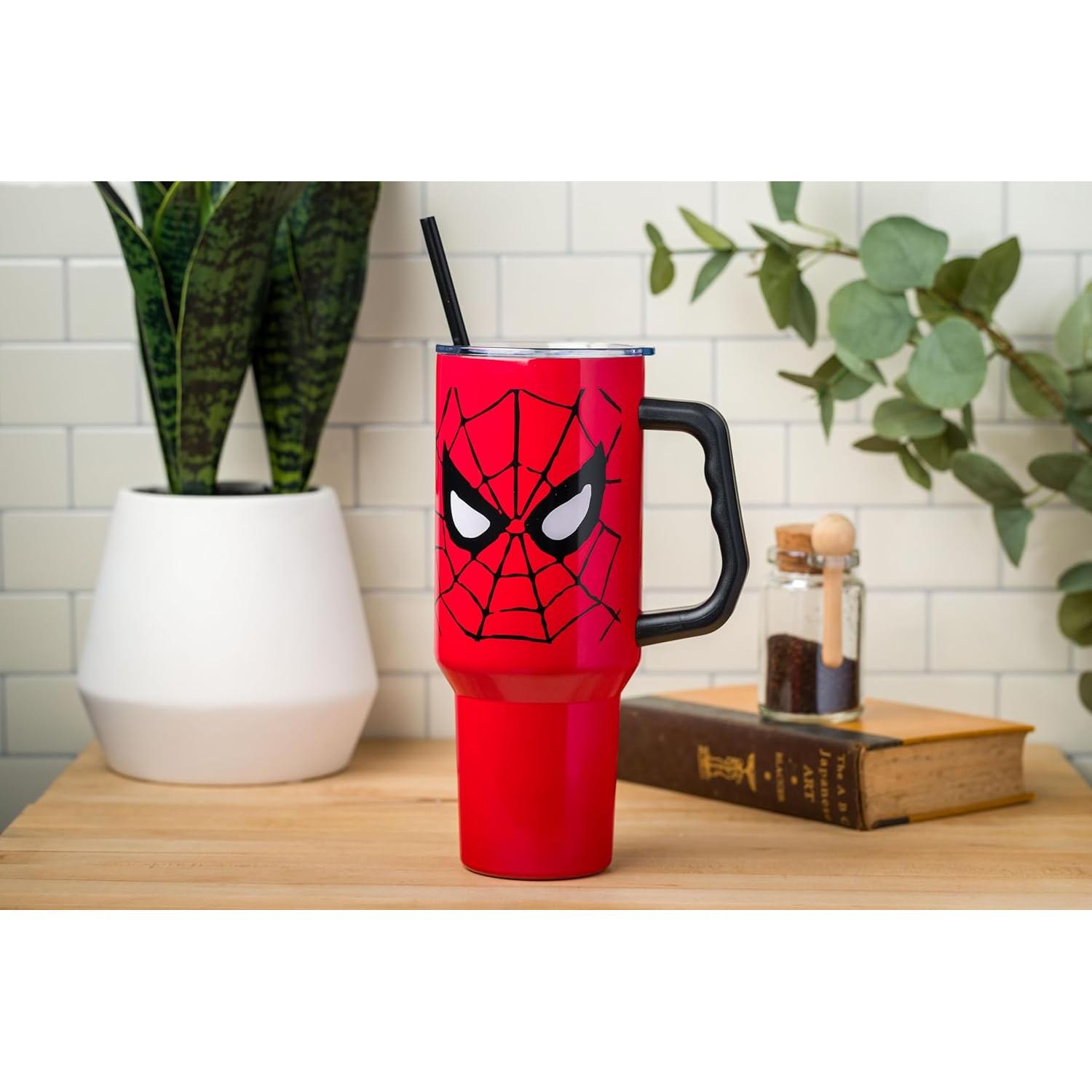 Vaso Acero Inoxidable Silver Buffalo Spider-Man 1.18L con Asa