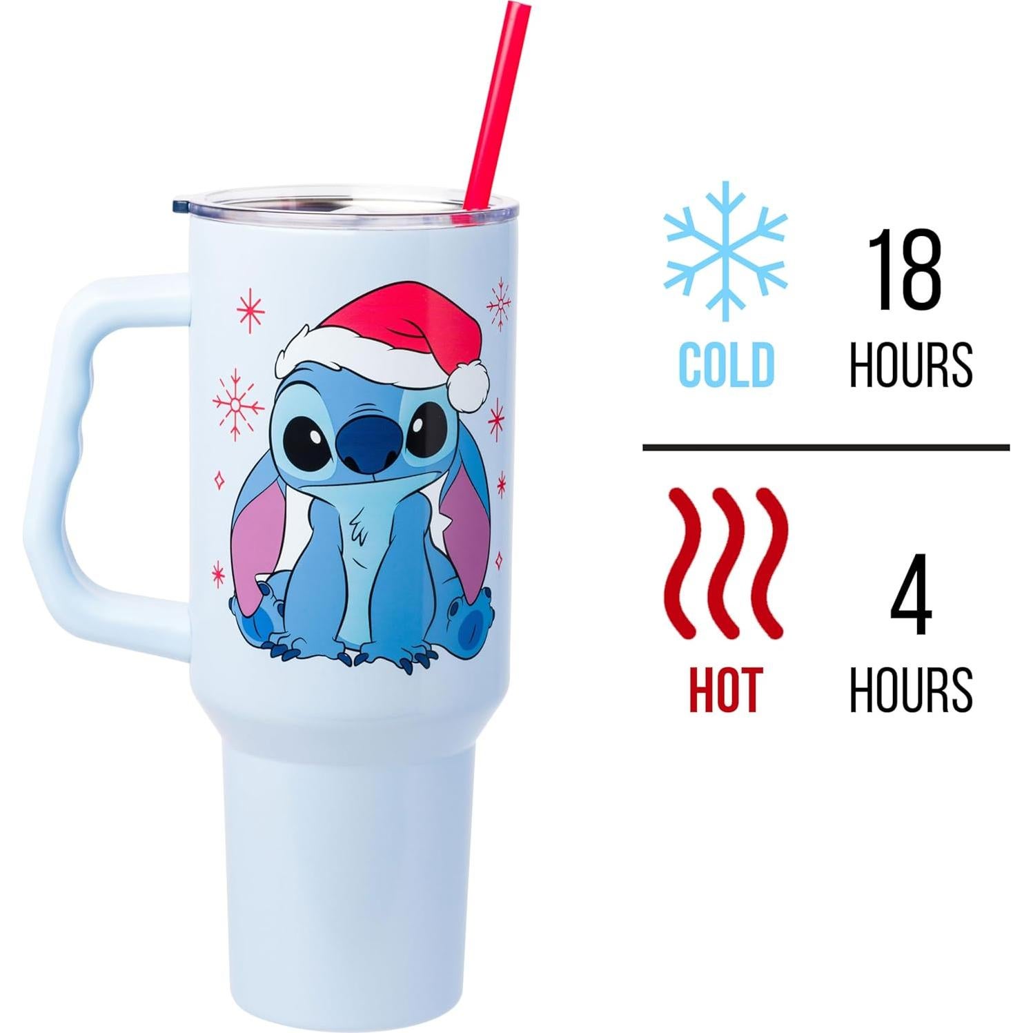 Vaso Acero Inoxidable Silver Buffalo Lilo y Stitch 1.18L