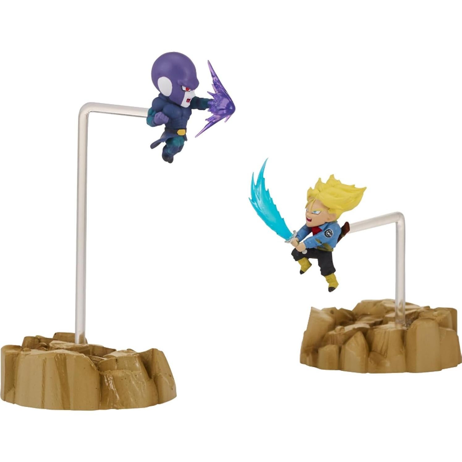 Figuras Dragon Ball Super Nano Trunks vs Hit 2-Pack 3.81 cm