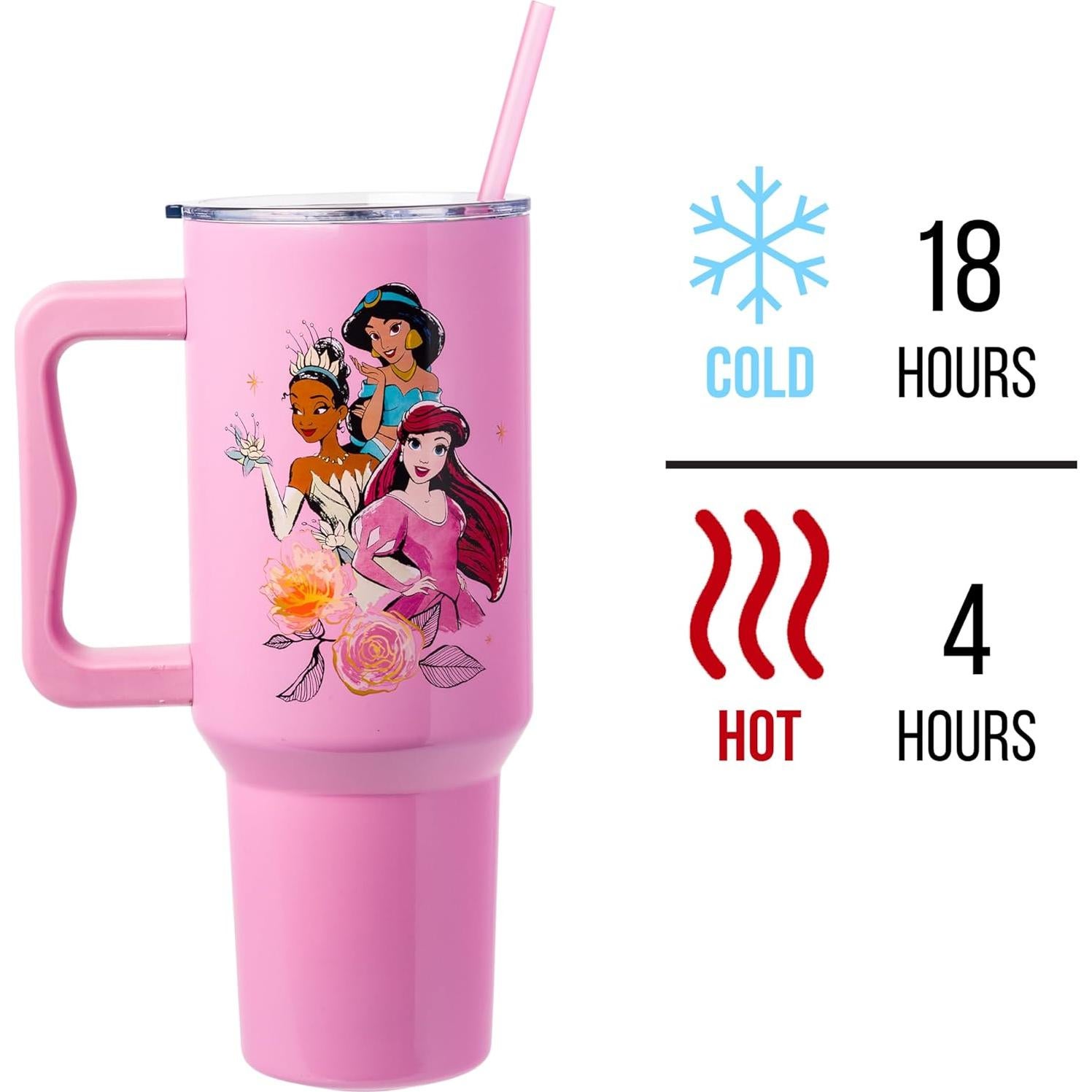 Vaso Acero Inoxidable Silver Buffalo Princesas Disney 1.18L