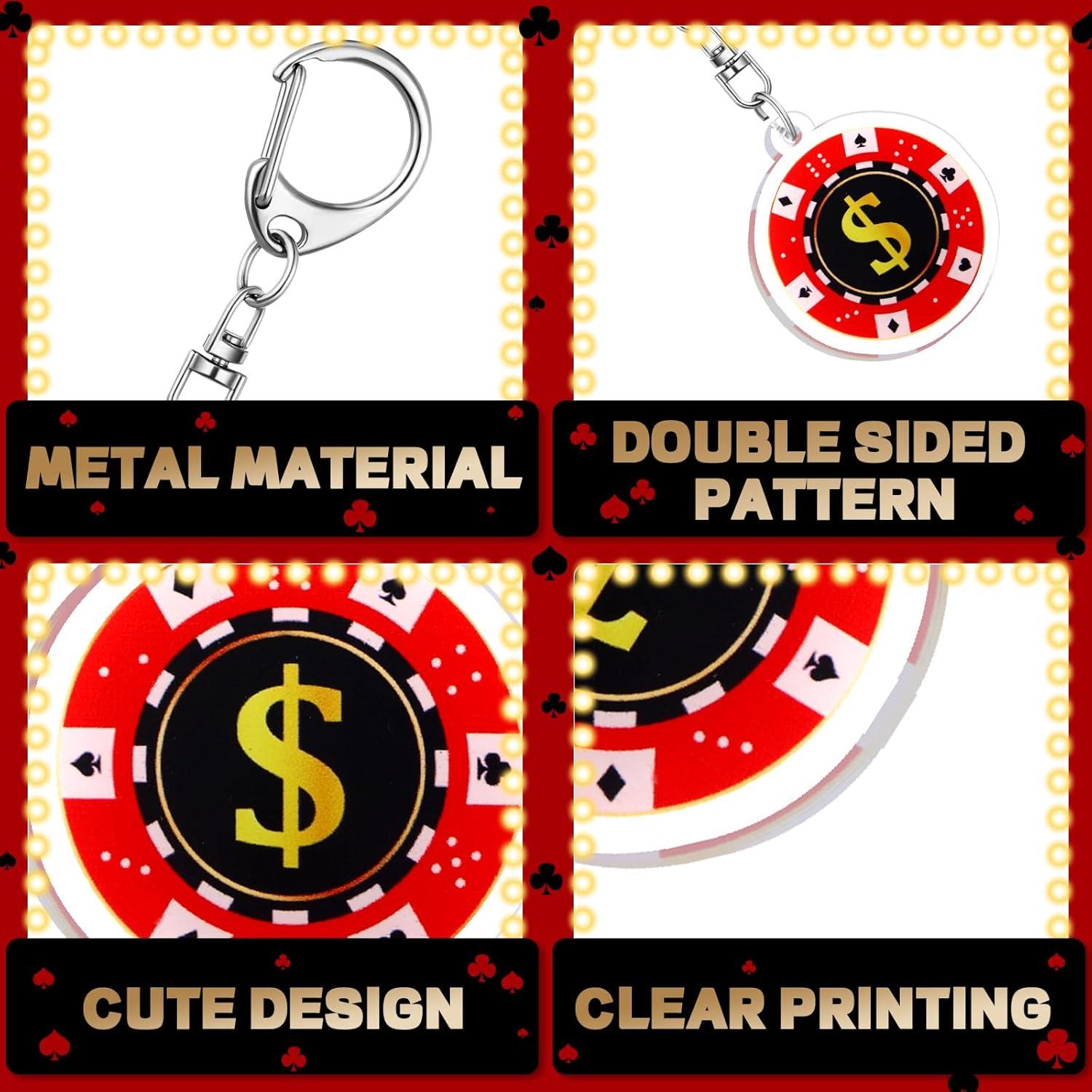 48 Llaveros de Fiesta de Casino Tondiamo - Recuerdos Elegantes