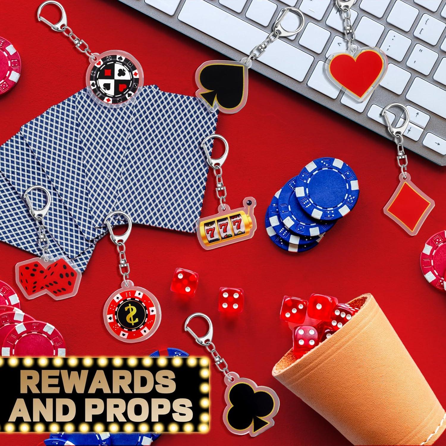 48 Llaveros de Fiesta de Casino Tondiamo - Recuerdos Elegantes