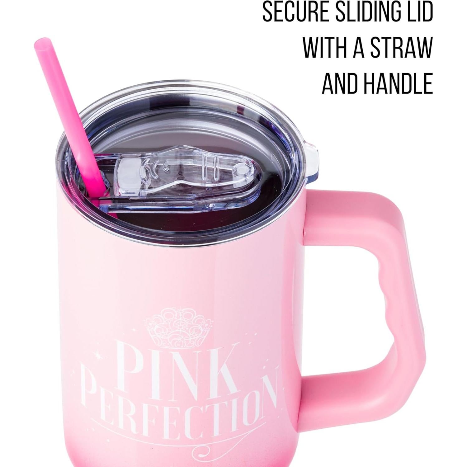 Vaso Acero Inoxidable Silver Buffalo Glinda Rosa 1.18L