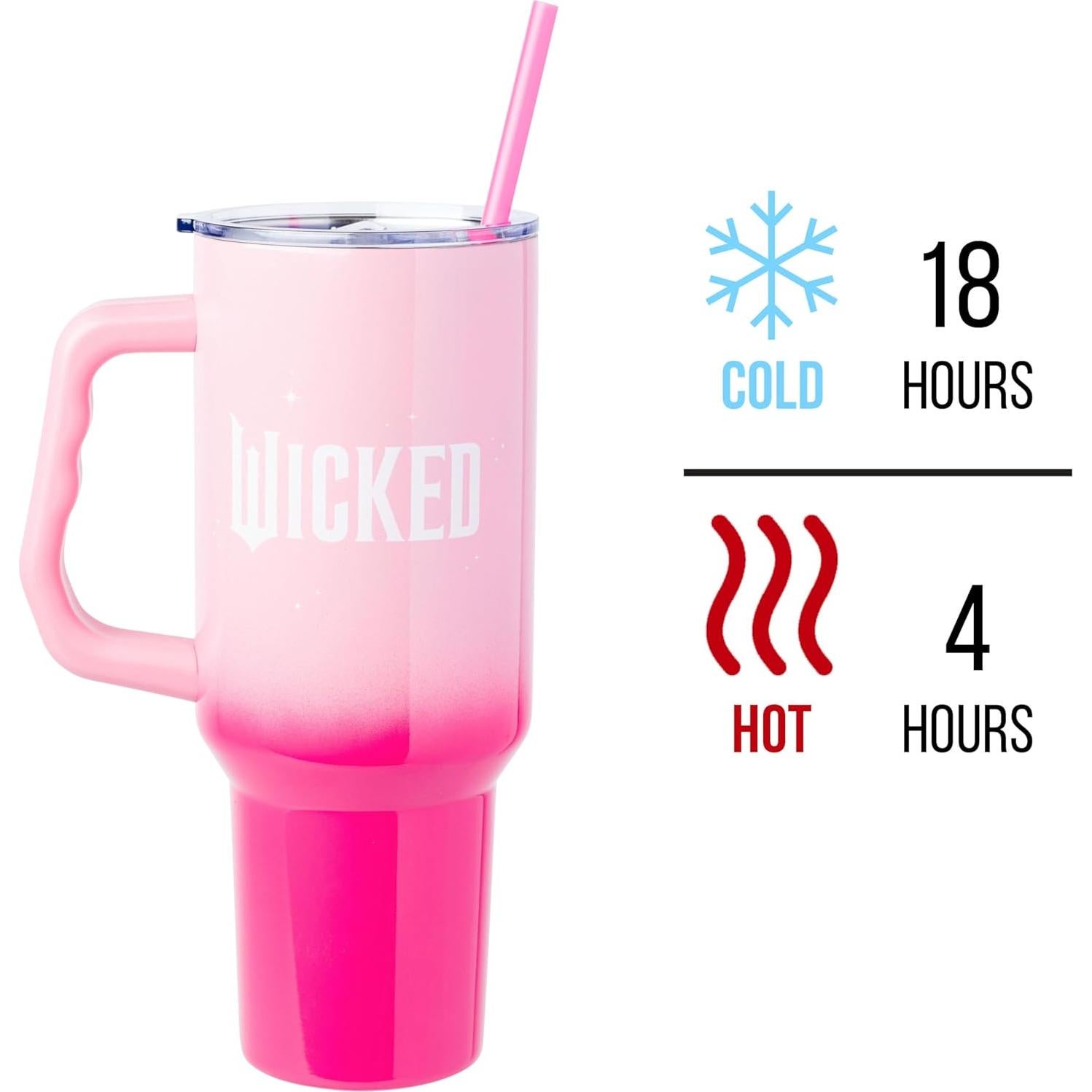 Vaso Acero Inoxidable Silver Buffalo Glinda Rosa 1.18L