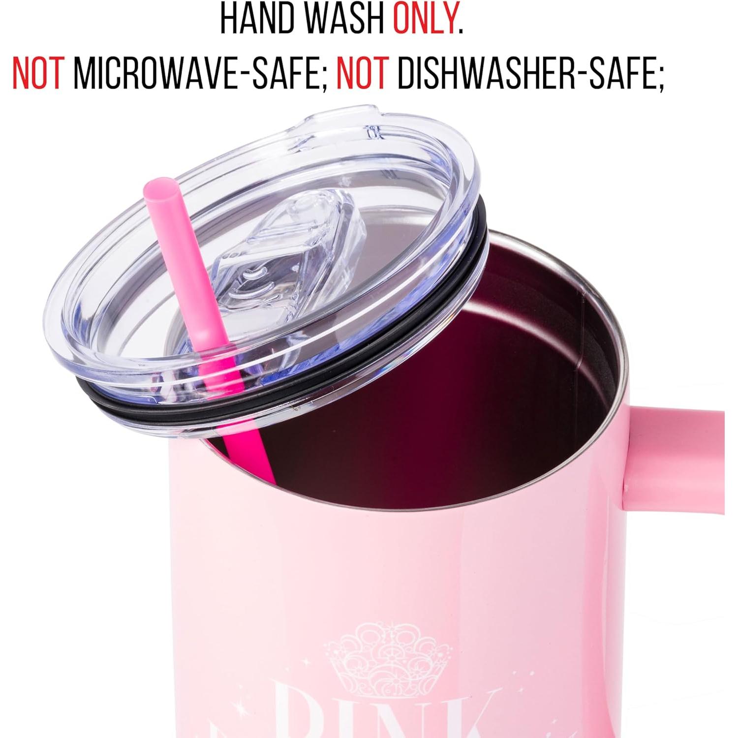 Vaso Acero Inoxidable Silver Buffalo Glinda Rosa 1.18L