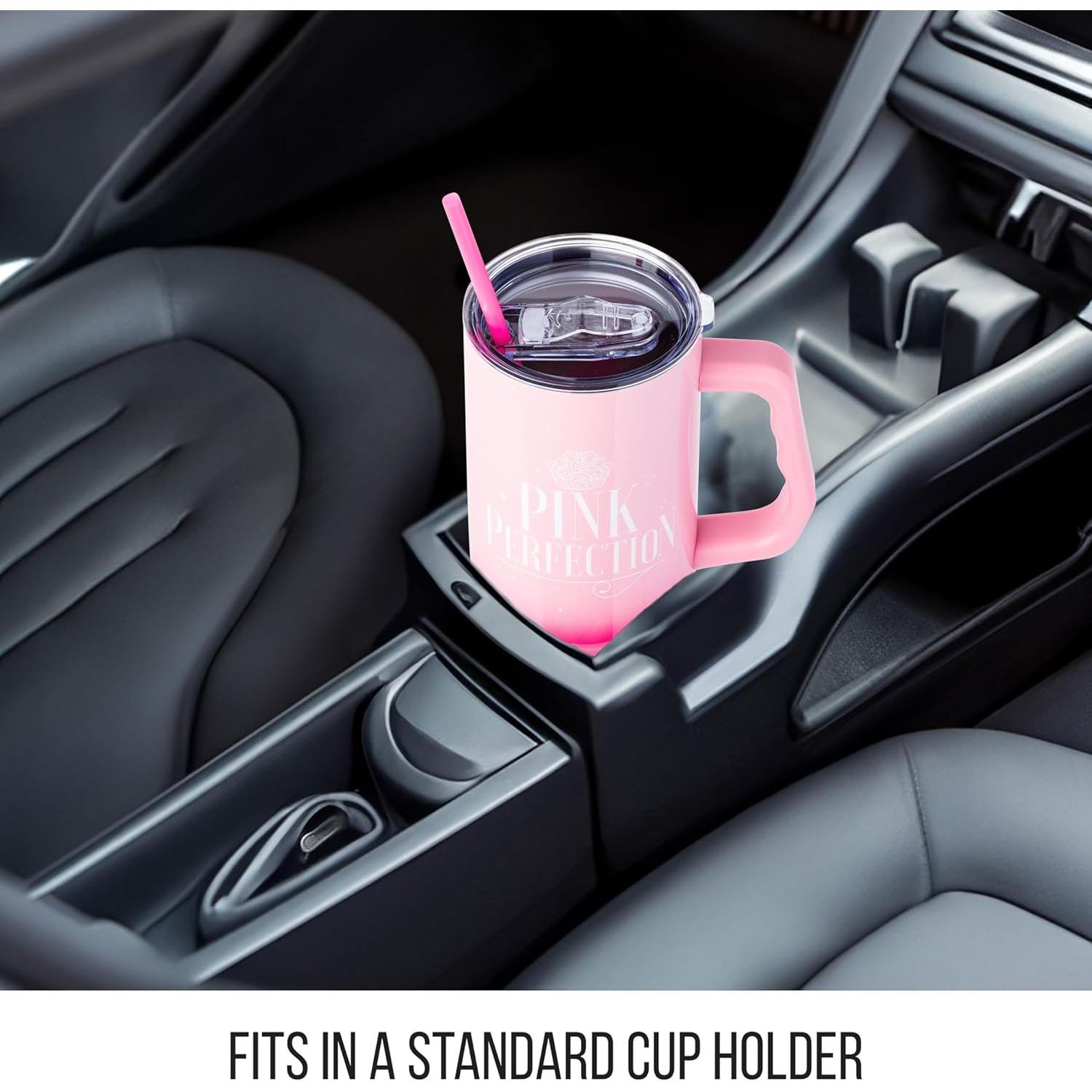 Vaso Acero Inoxidable Silver Buffalo Glinda Rosa 1.18L