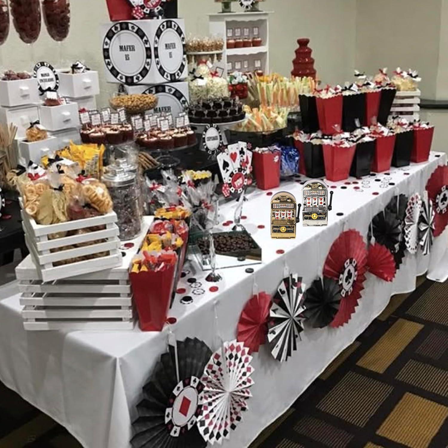 Decoraciones de Pastel Rsstarxi 2 Piezas Tema Casino