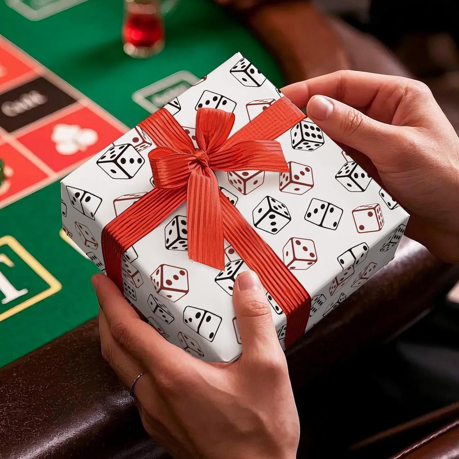 Papel de Regalo RUSPEPA Juego de Dados 43.2 cm x 5 m