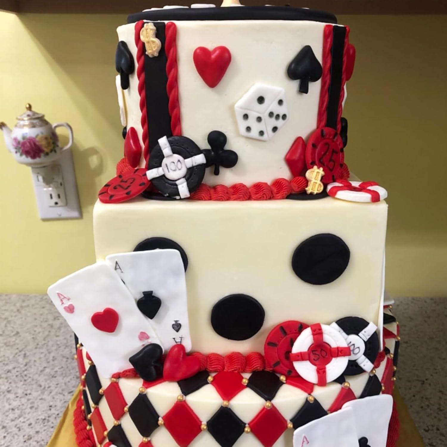 Moldes de Silicona Infovox para Fondant de Casino 3 Piezas