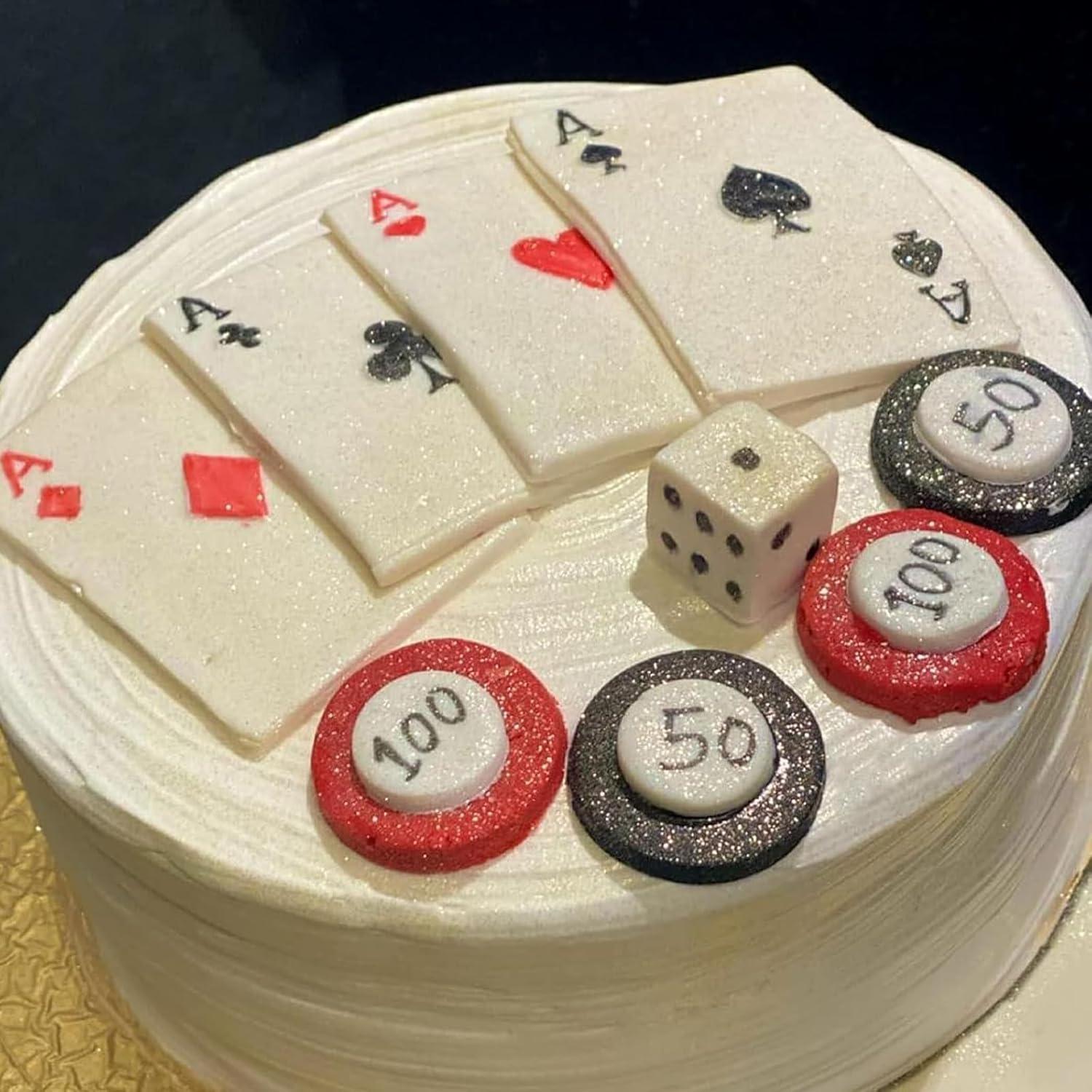 Moldes de Silicona Infovox para Fondant de Casino 3 Piezas