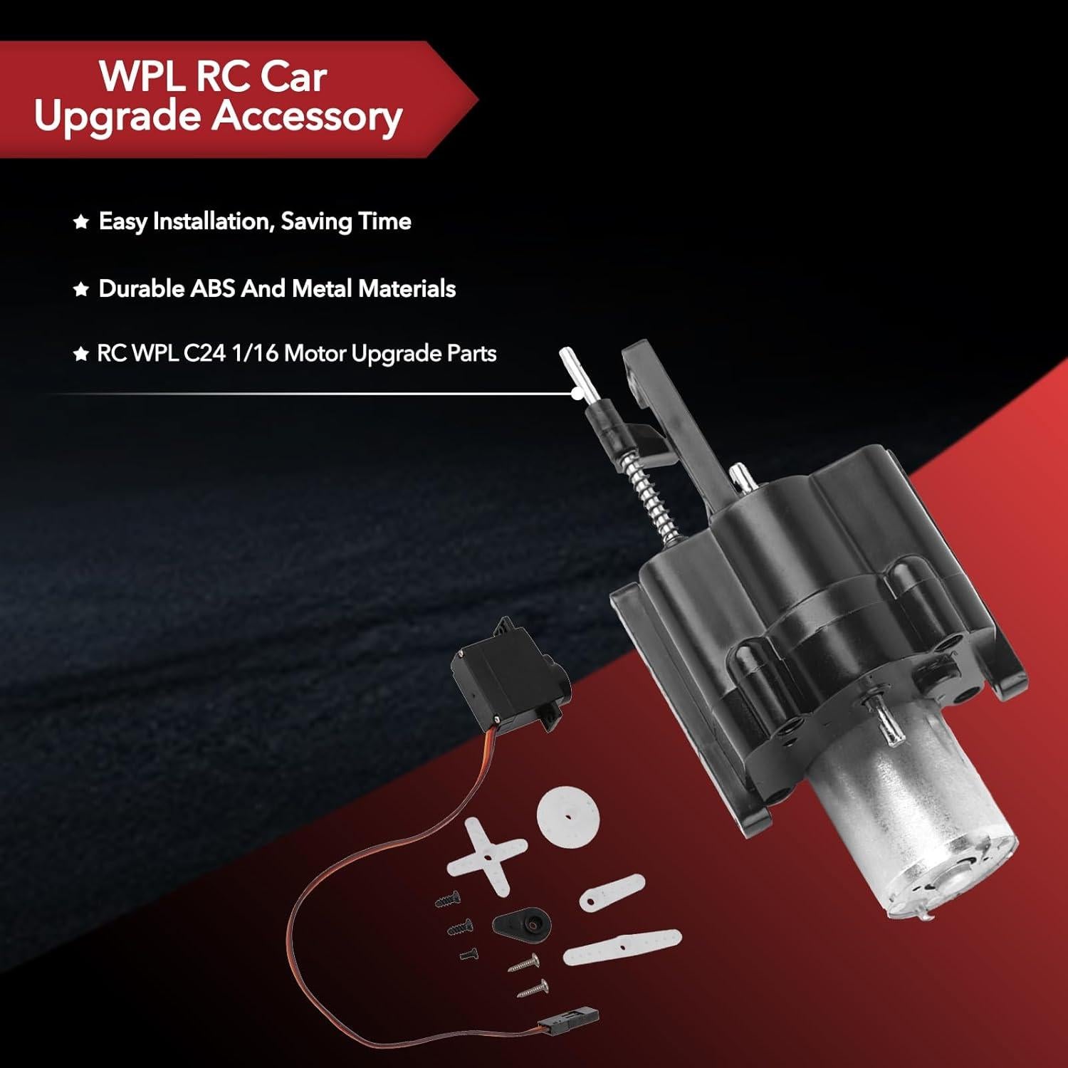 Kit de Mejora Motor RC WPL C24 - Transmisión 2 Velocidades