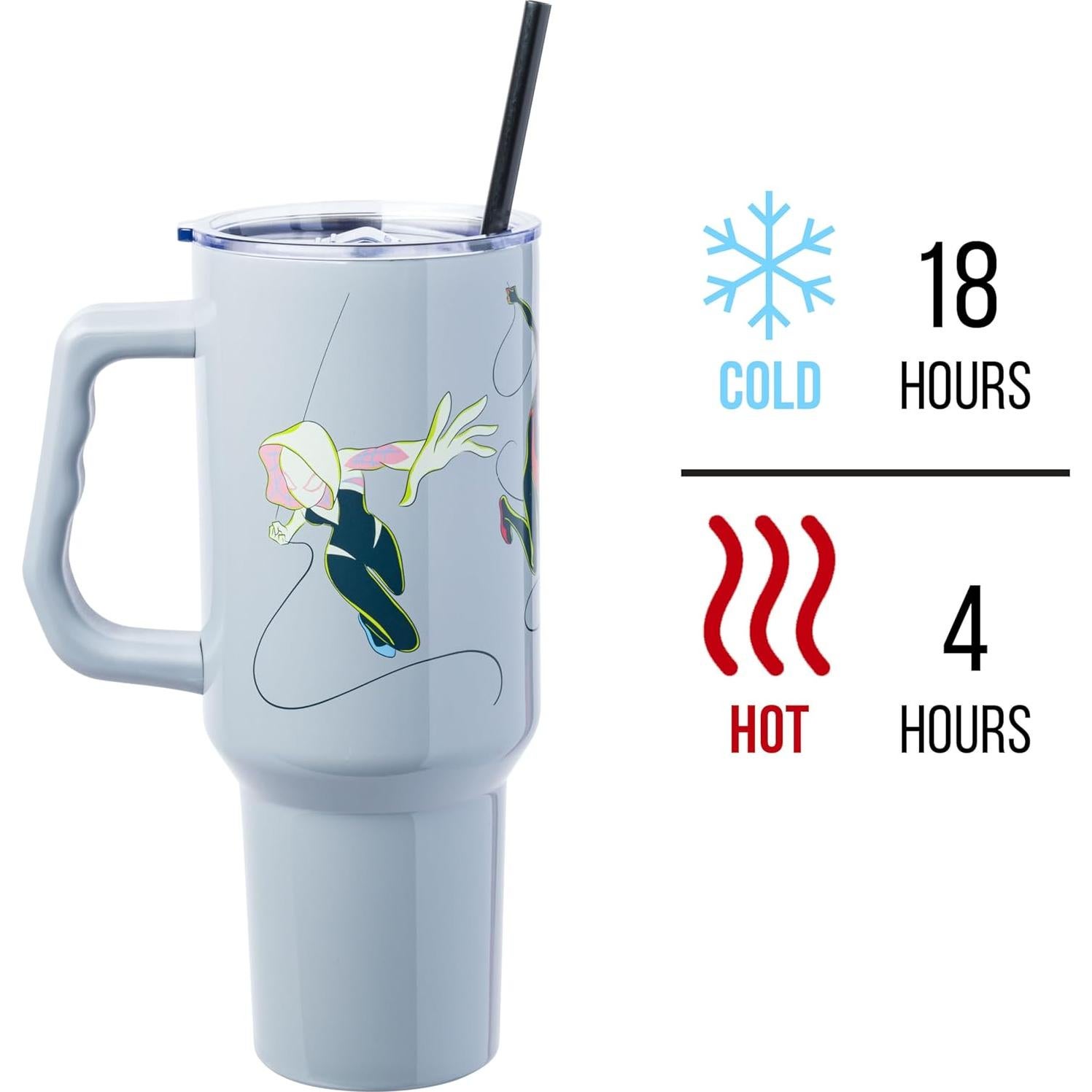 Vaso Acero Inoxidable Silver Buffalo 1.18L Spider-Man