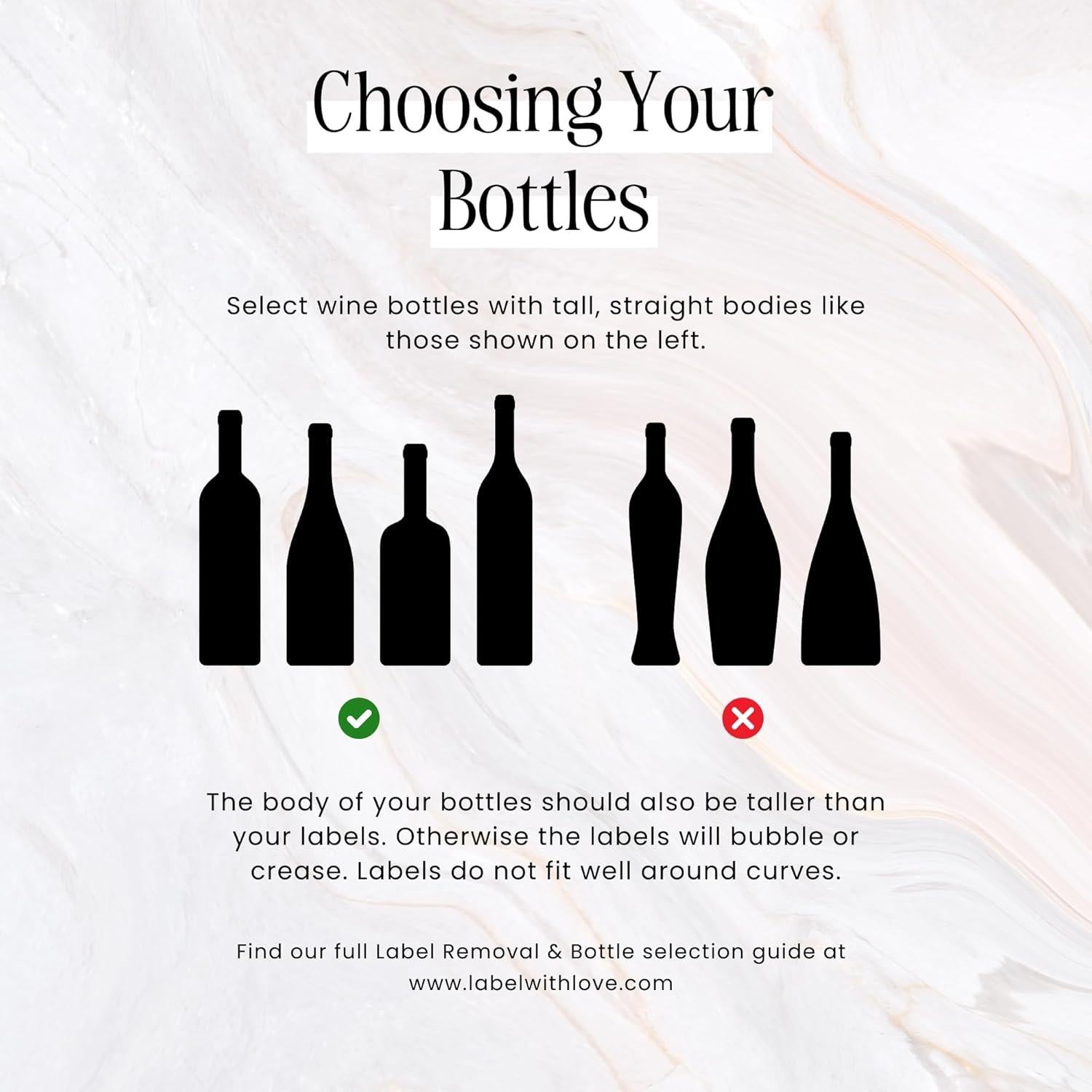 Etiquetas de Botellas de Licor Mini Suerte en el Amor - 16 Pzas